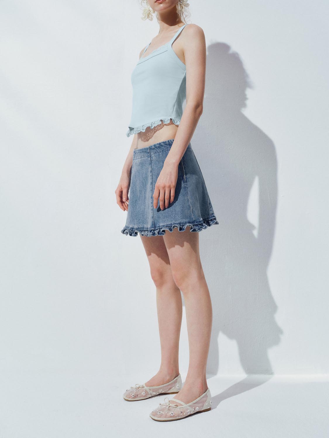 Denim Mini Skirts