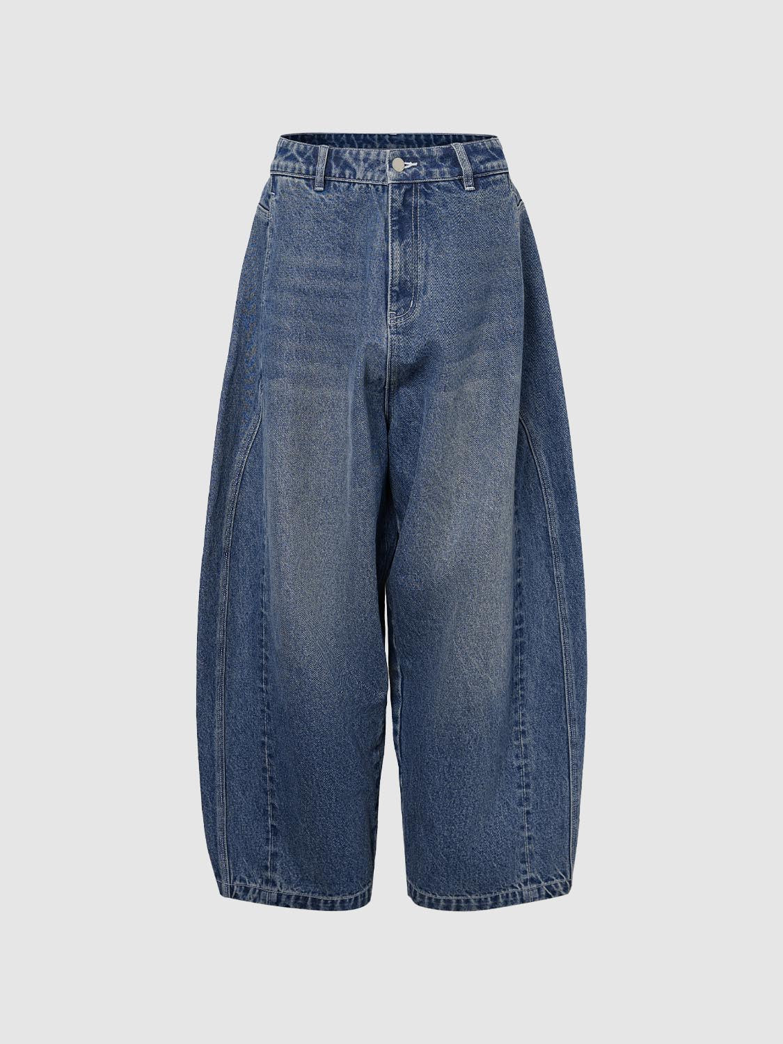 Wide-Leg Denim Jeans