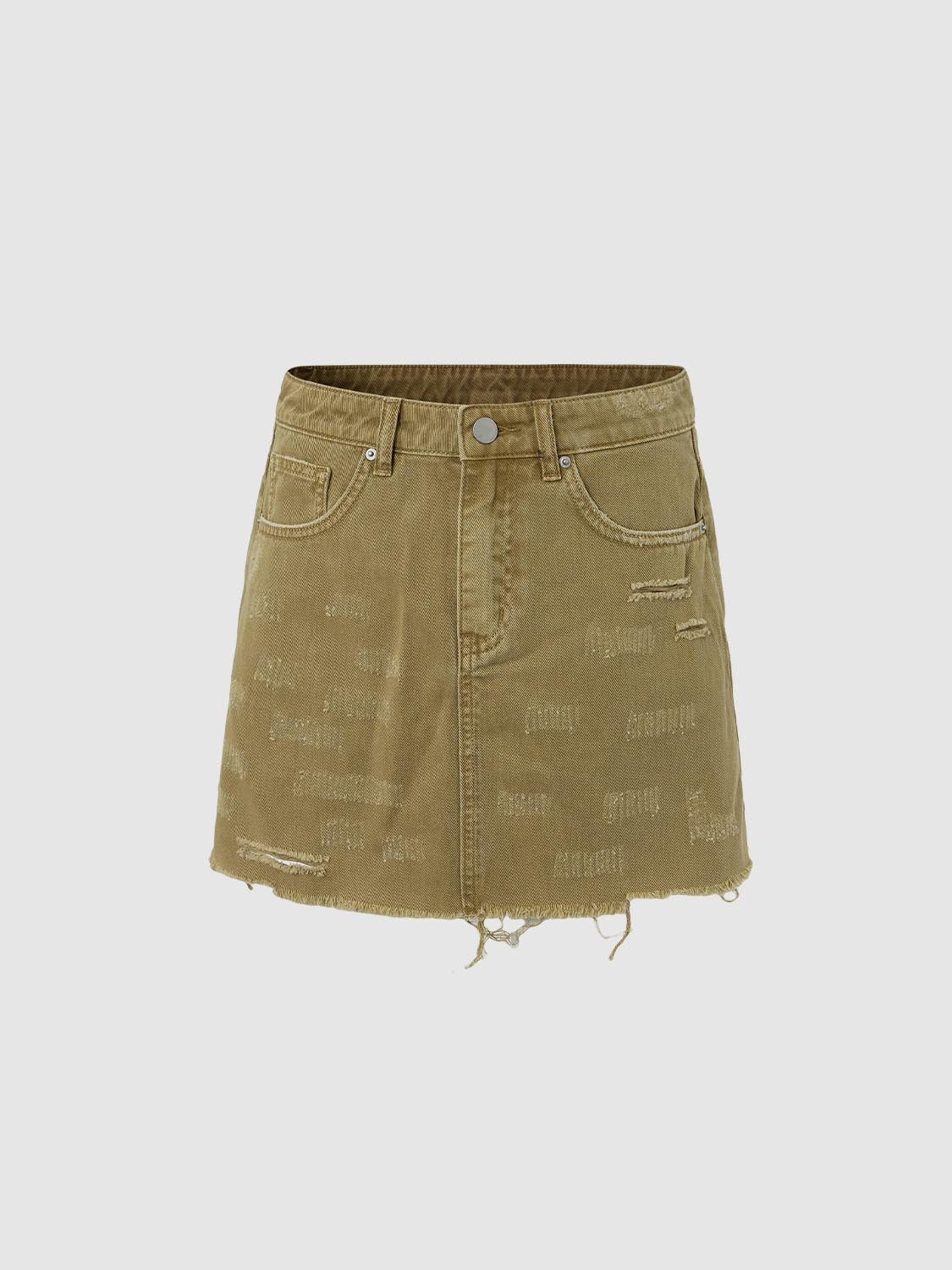 Denim Mini Skirts