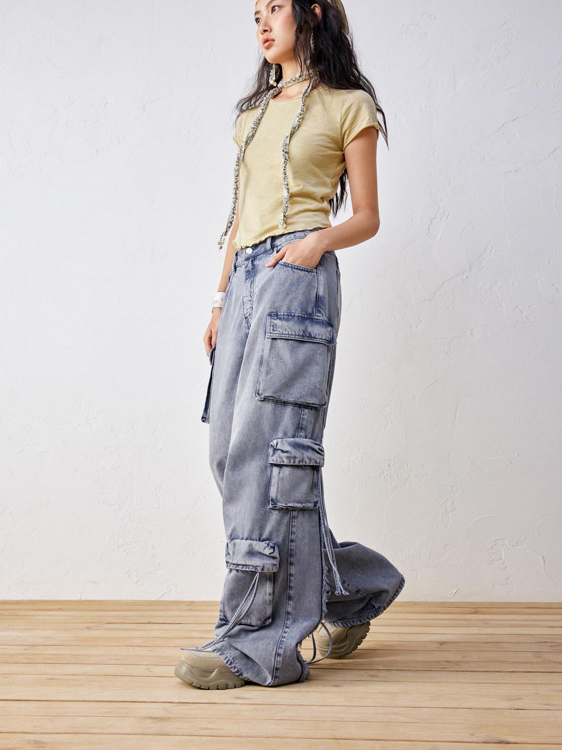 Flap Pocket Denim Jeans