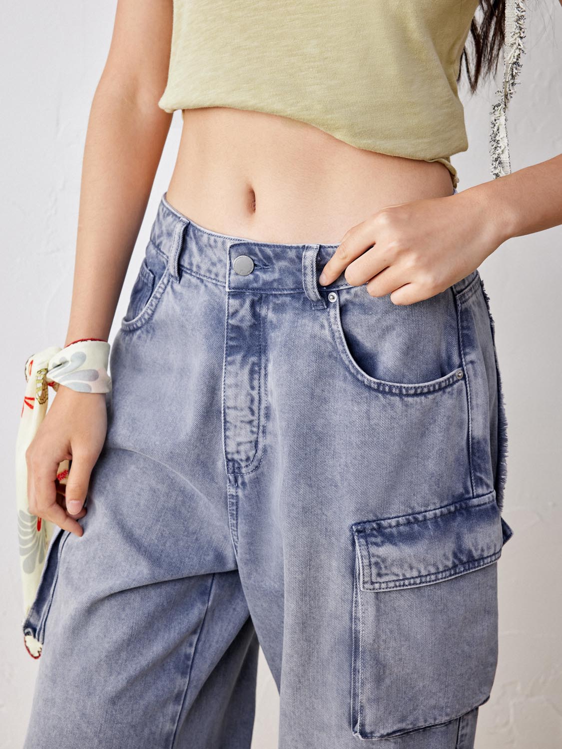 Flap Pocket Denim Jeans