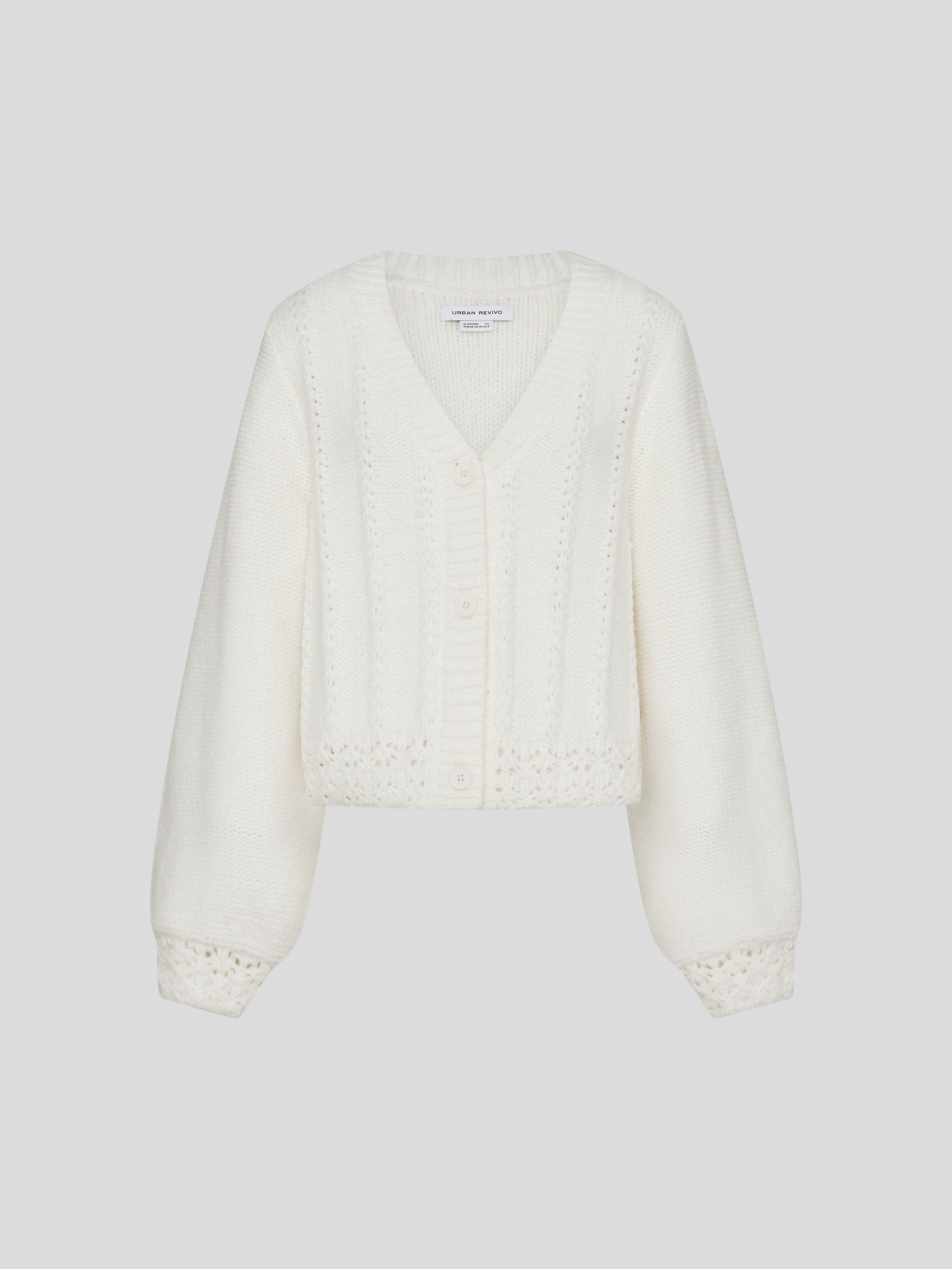 V-Neck Knitted Cardigans