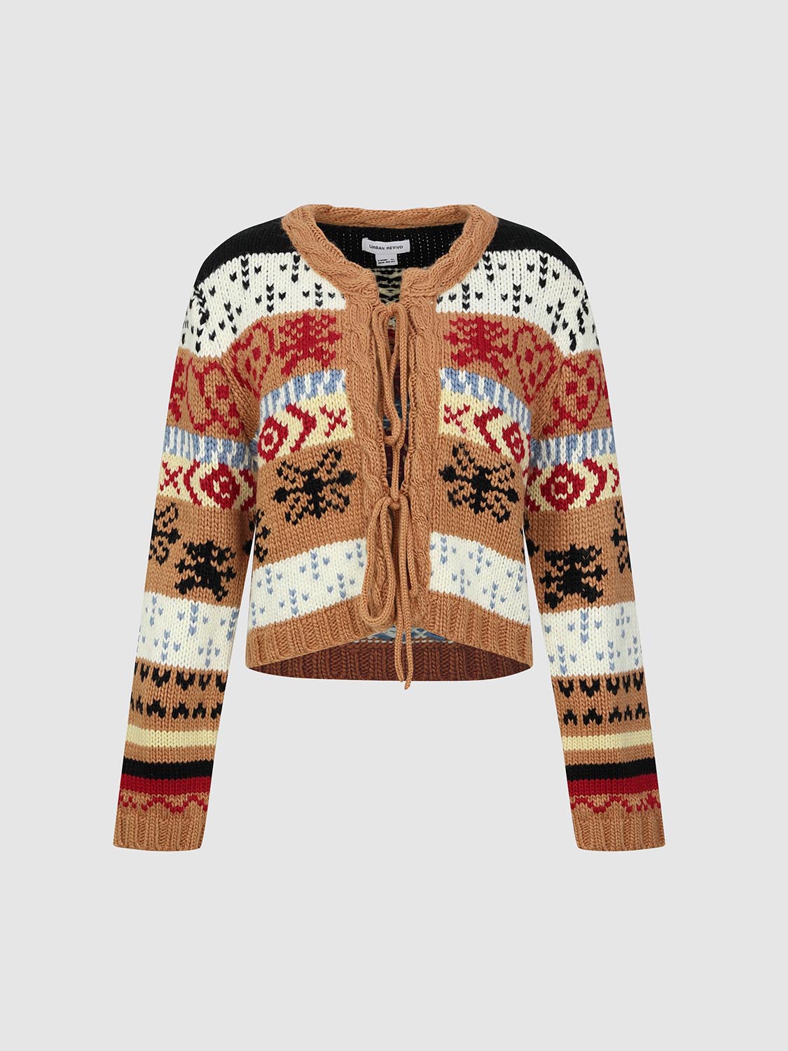 Tribal Pattern Knitted Cardigans