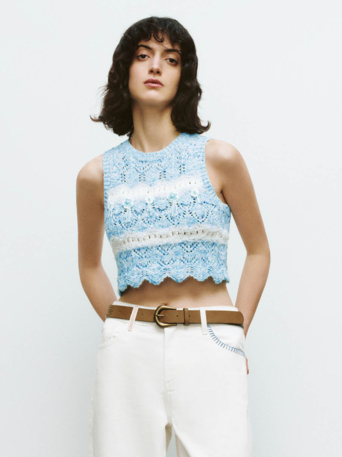 Crochet Knitted Tank Tops