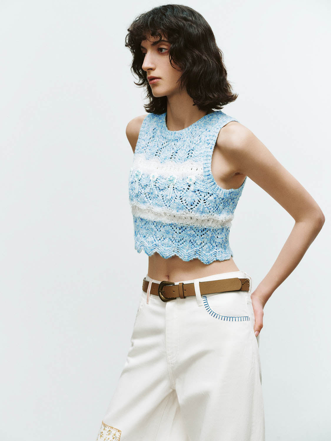 Crochet Knitted Tank Tops
