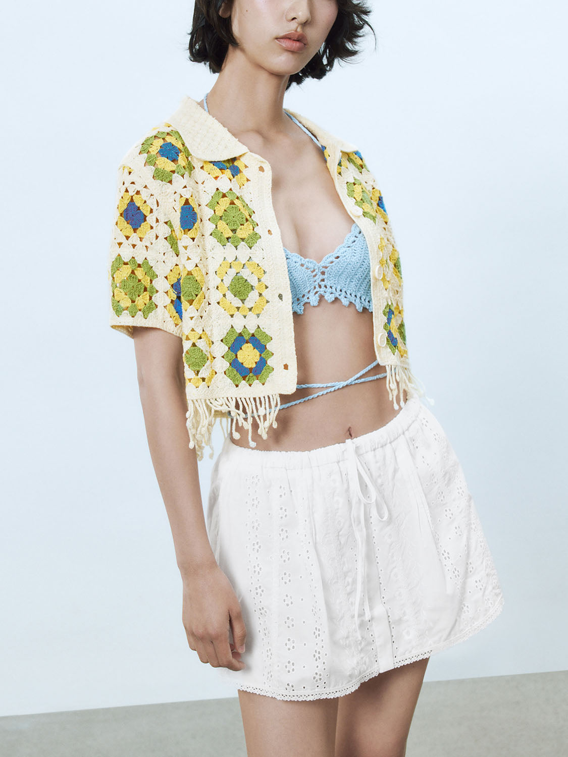 Granny Square Knitted Cardigans