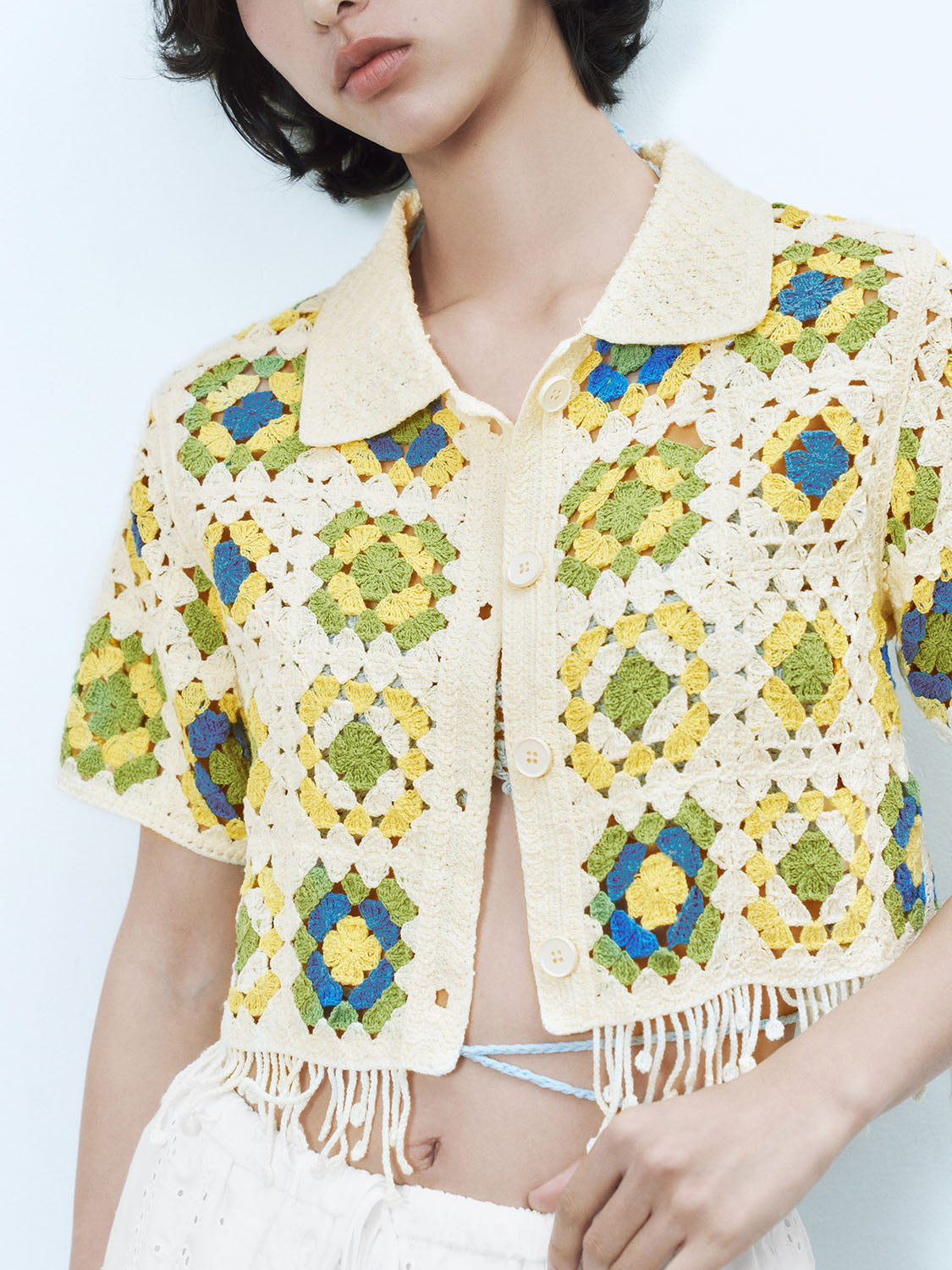 Granny Square Knitted Cardigans