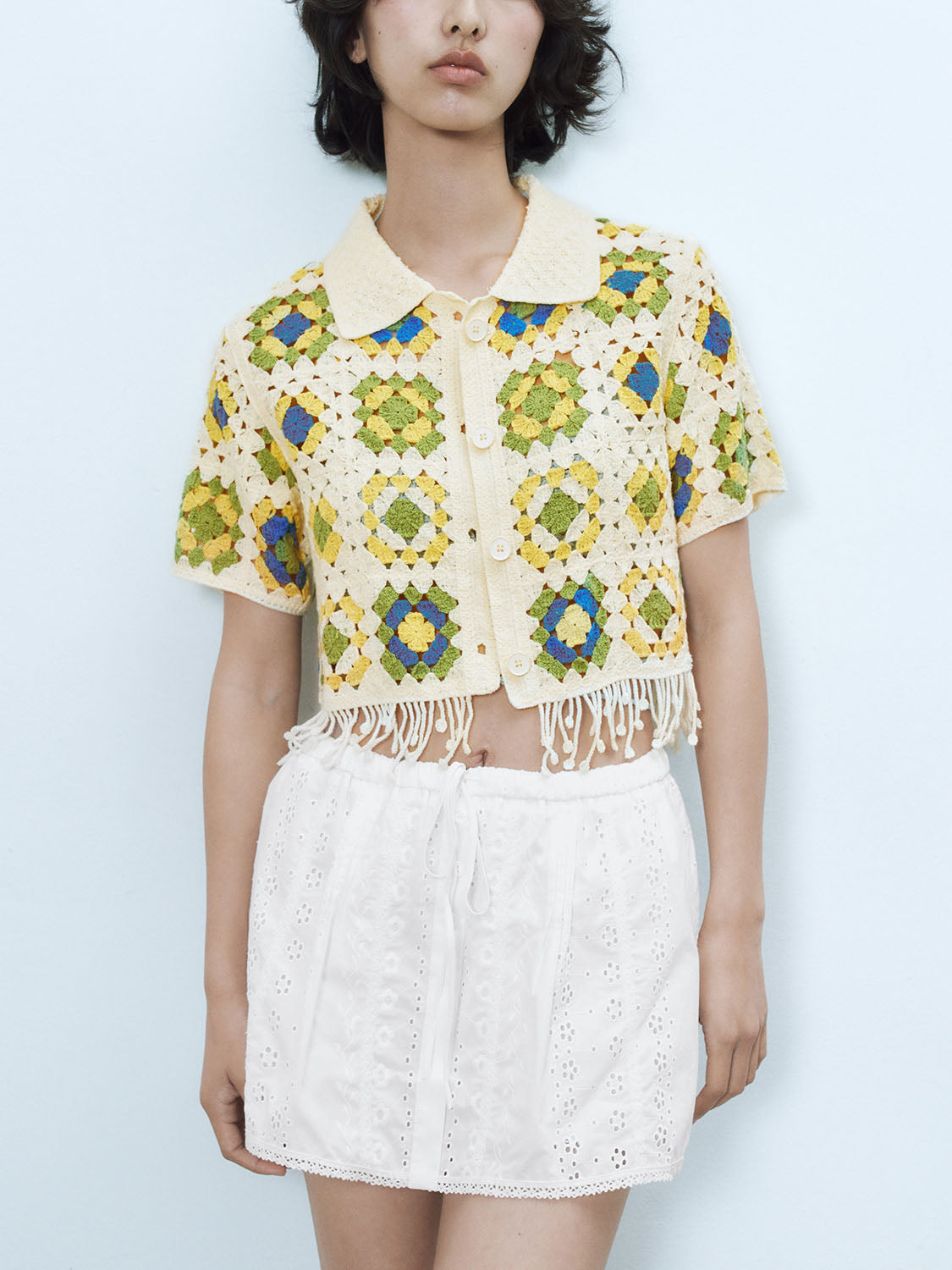 Granny Square Knitted Cardigans