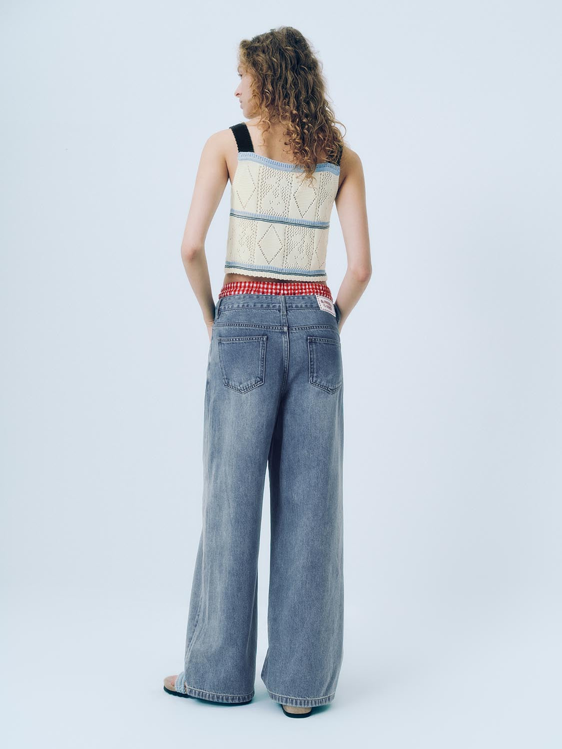 Wide Strap Knitted Tank Tops