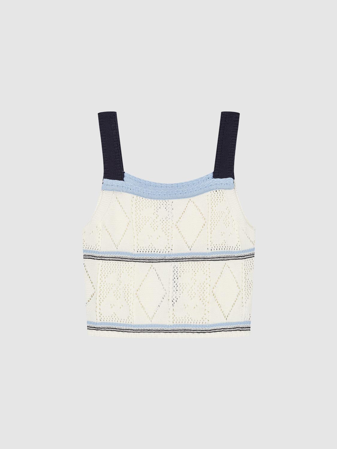 Wide Strap Knitted Tank Tops