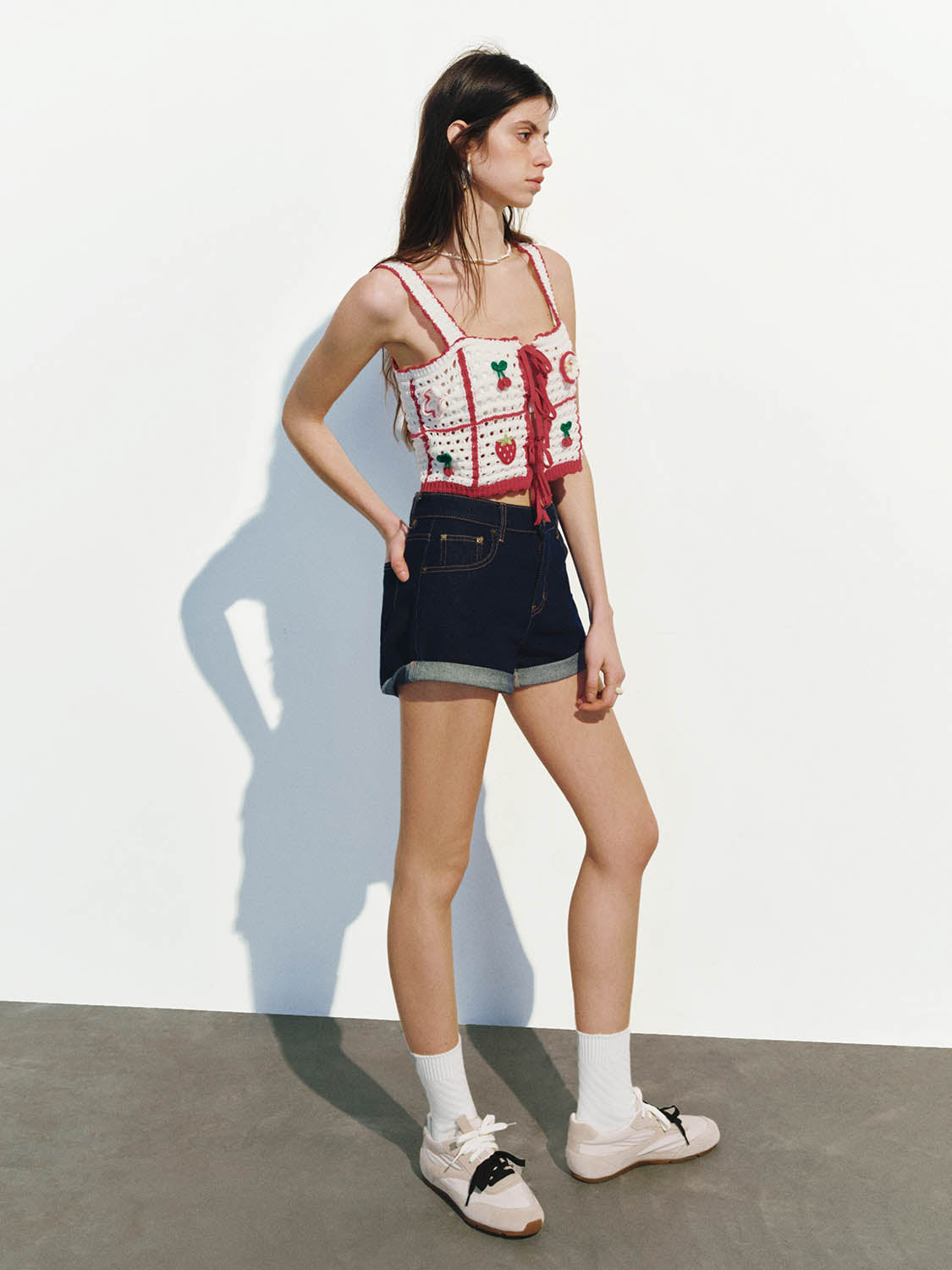 Crochet Knitted Cami Tops