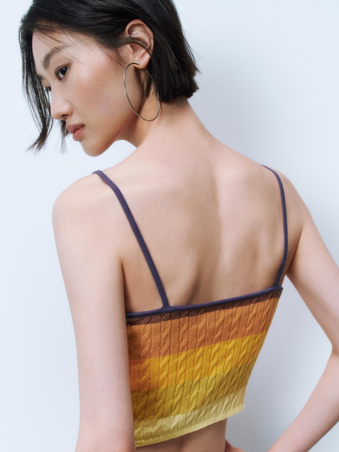 Cable Knitted Cami Tops