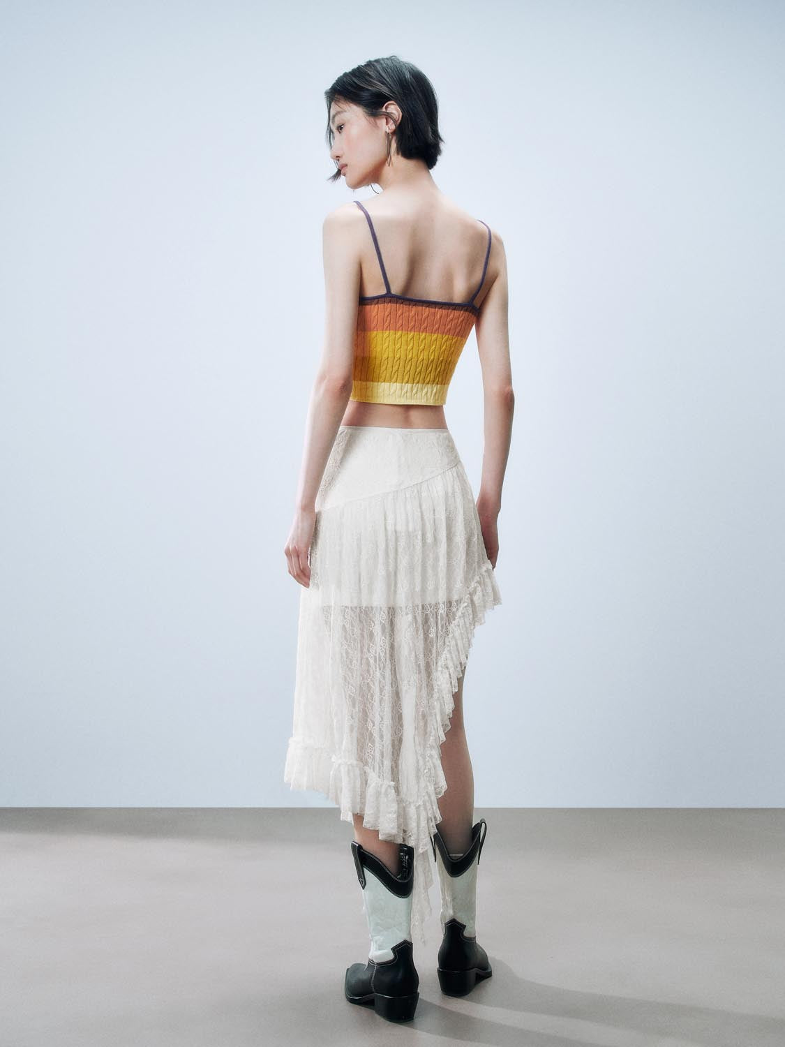Cable Knitted Cami Tops