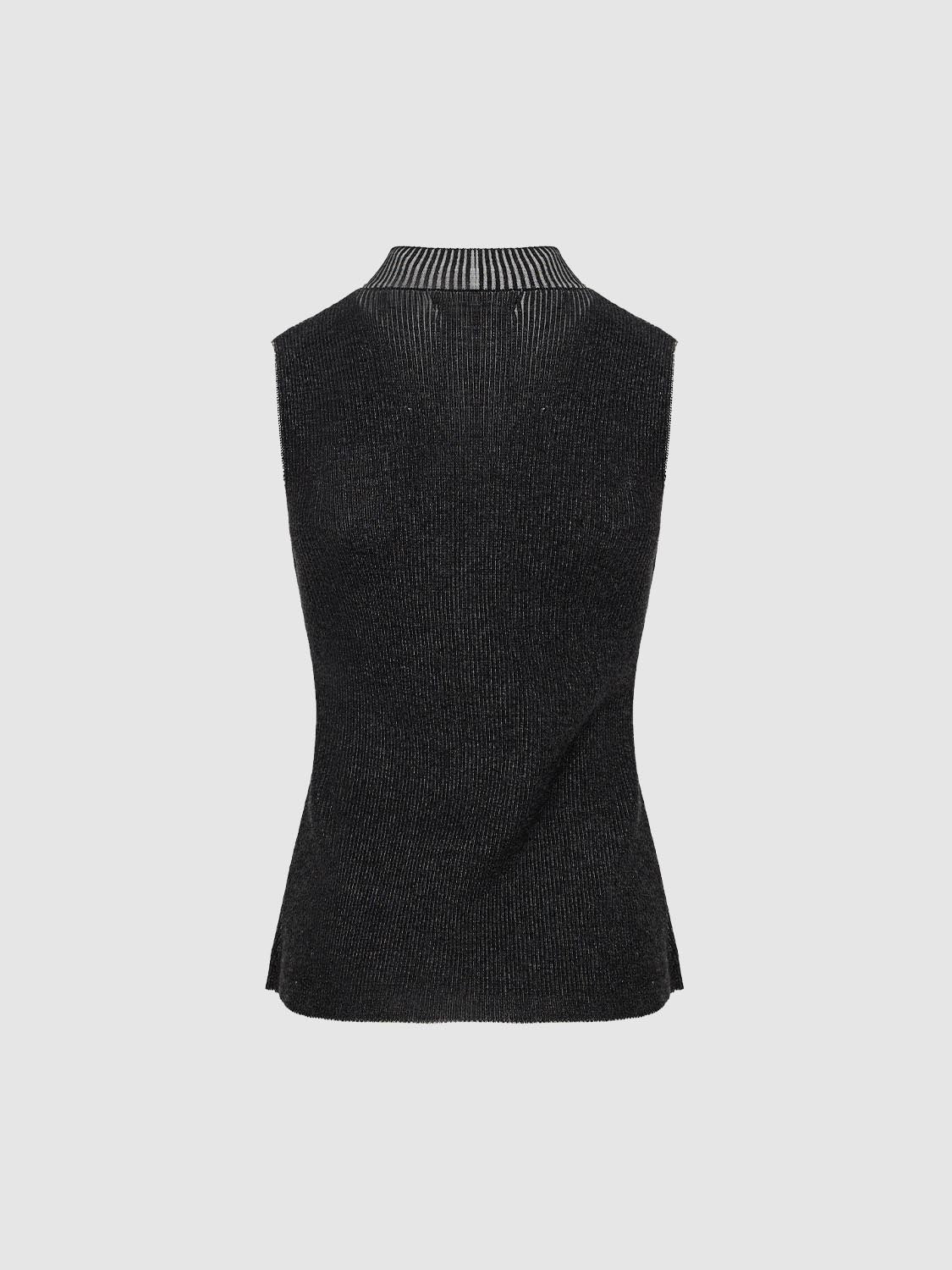 Knitted Sleeveless Cardigans