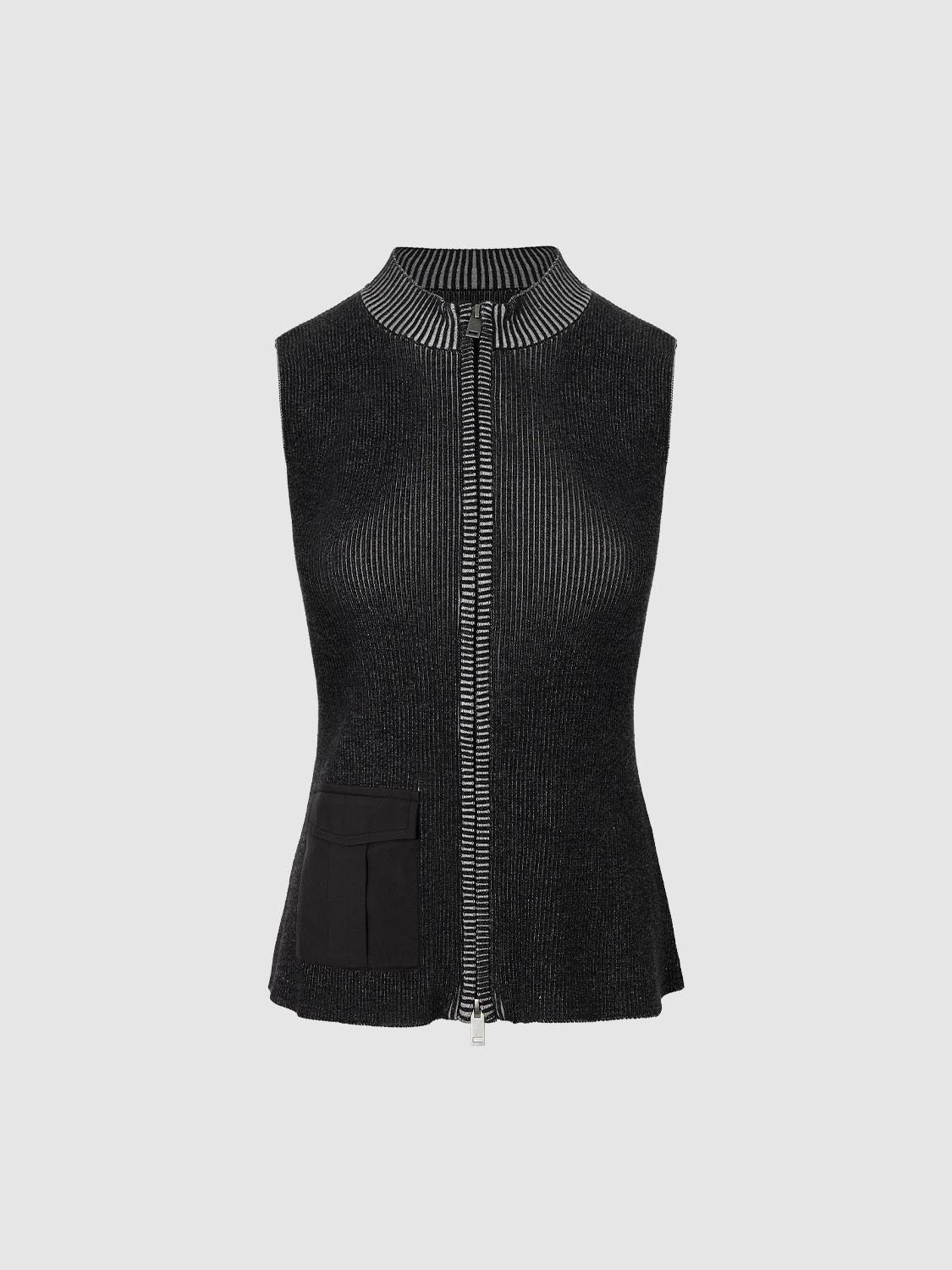 Knitted Sleeveless Cardigans