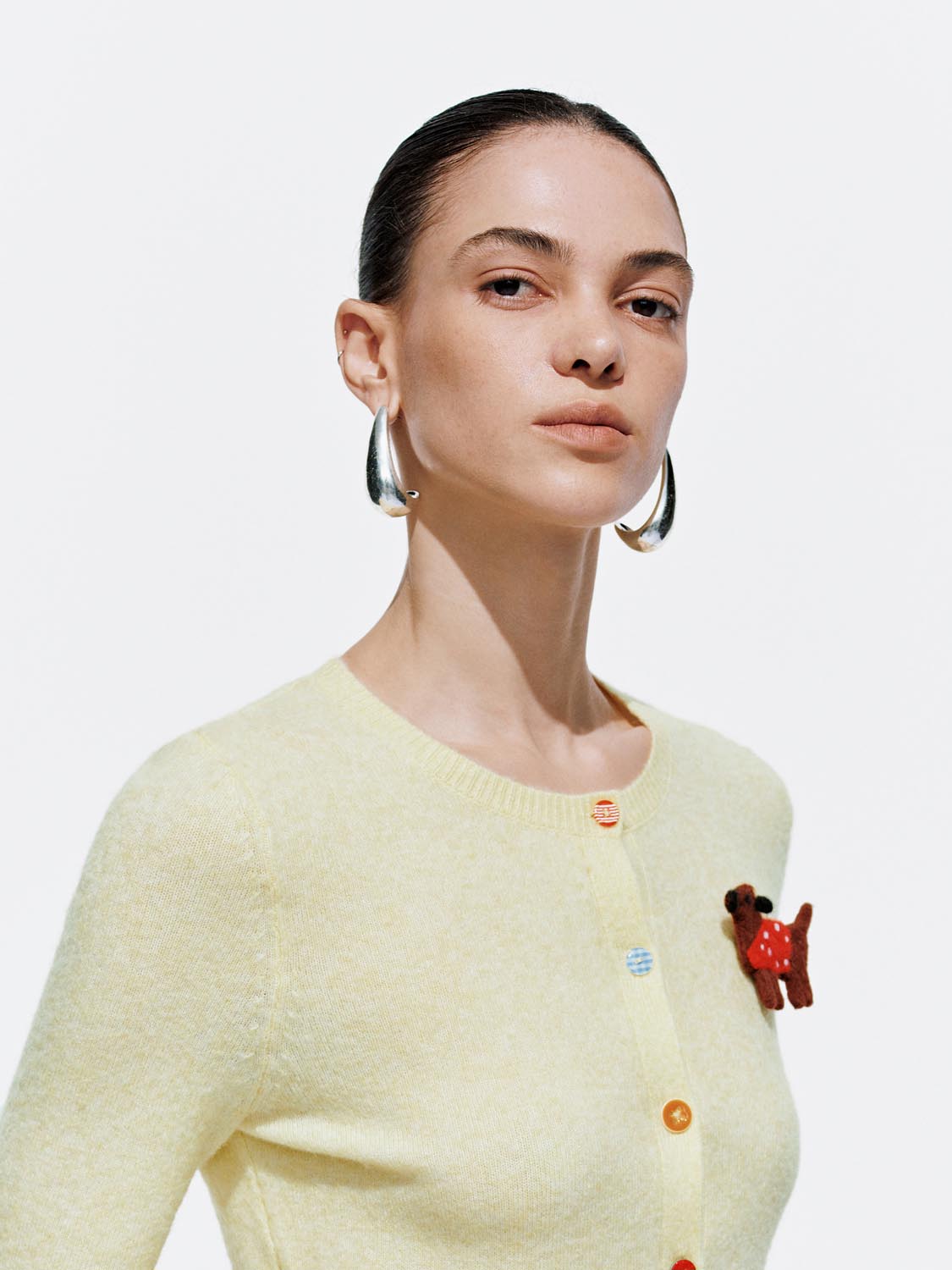 Ruffle Hem Knitted Cardigans