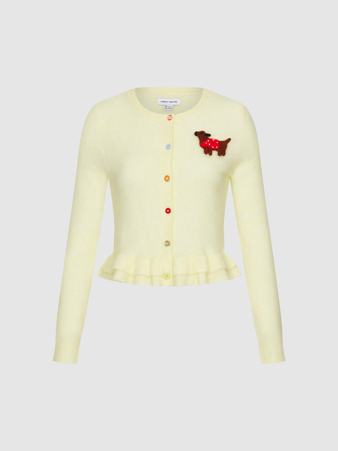 Ruffle Hem Knitted Cardigans