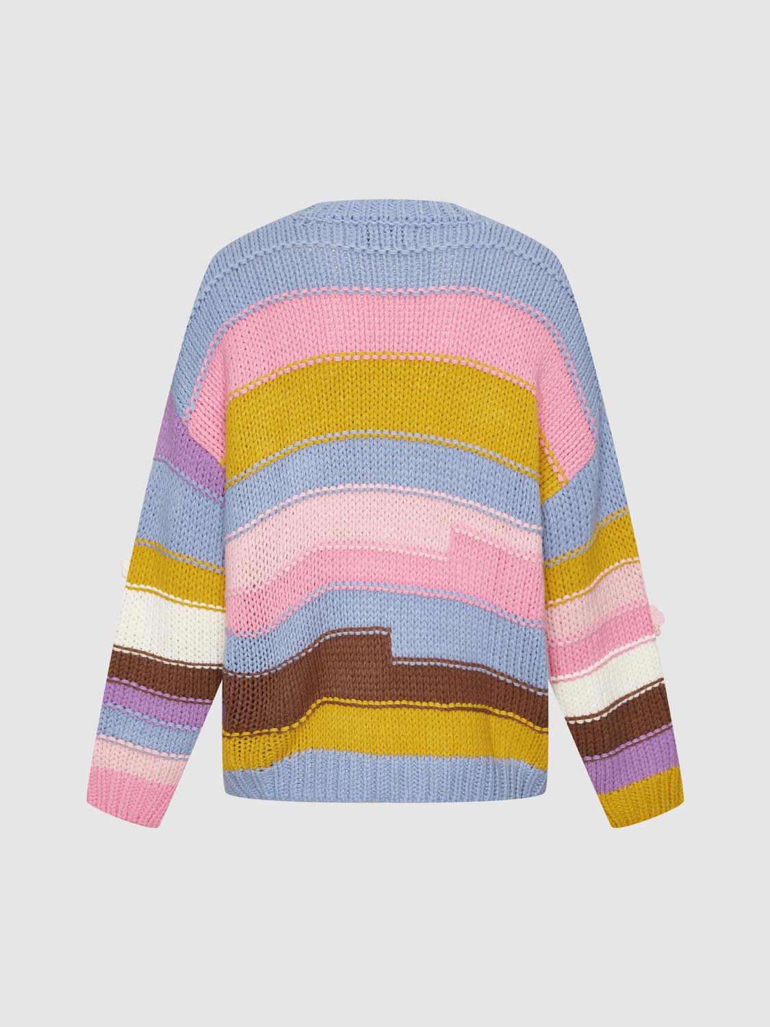 Crotchet Long Sleeve Knitted T-Shirts