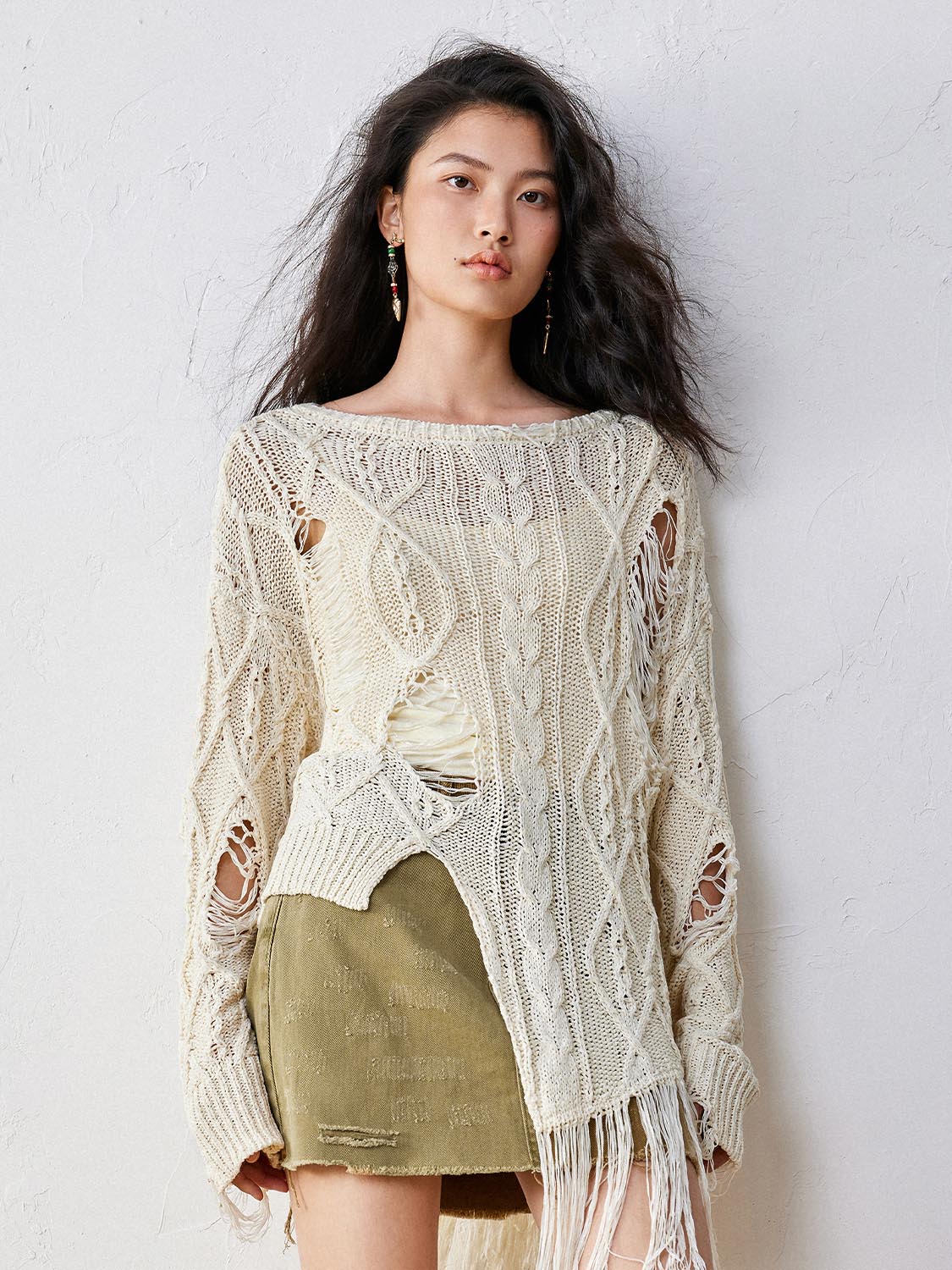 Ripped Knitted T-Shirts