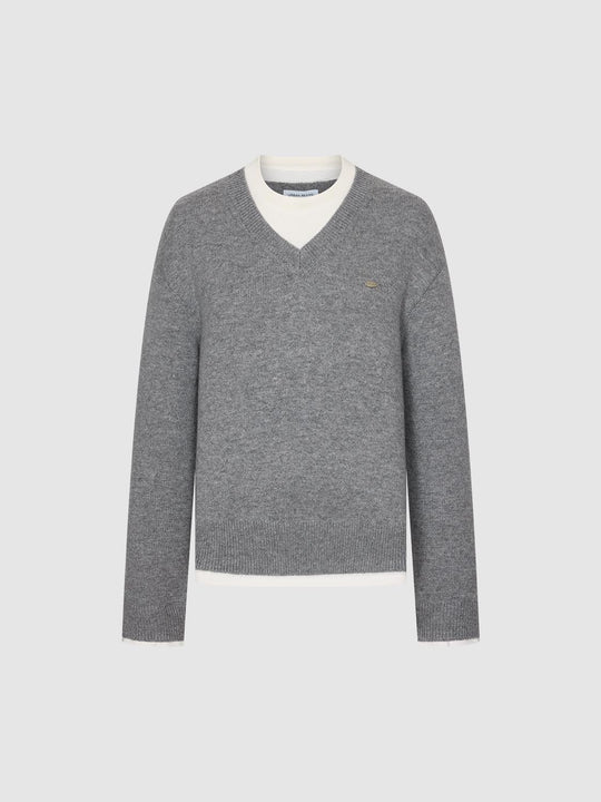 2 In 1 Long Sleeve Knitted T-Shirts