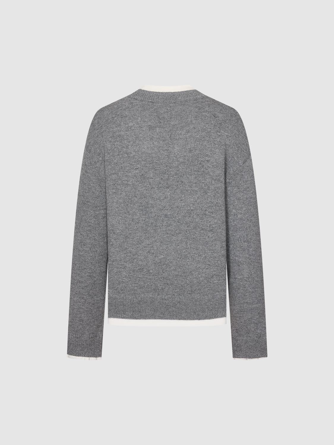 2 In 1 Long Sleeve Knitted T-Shirts