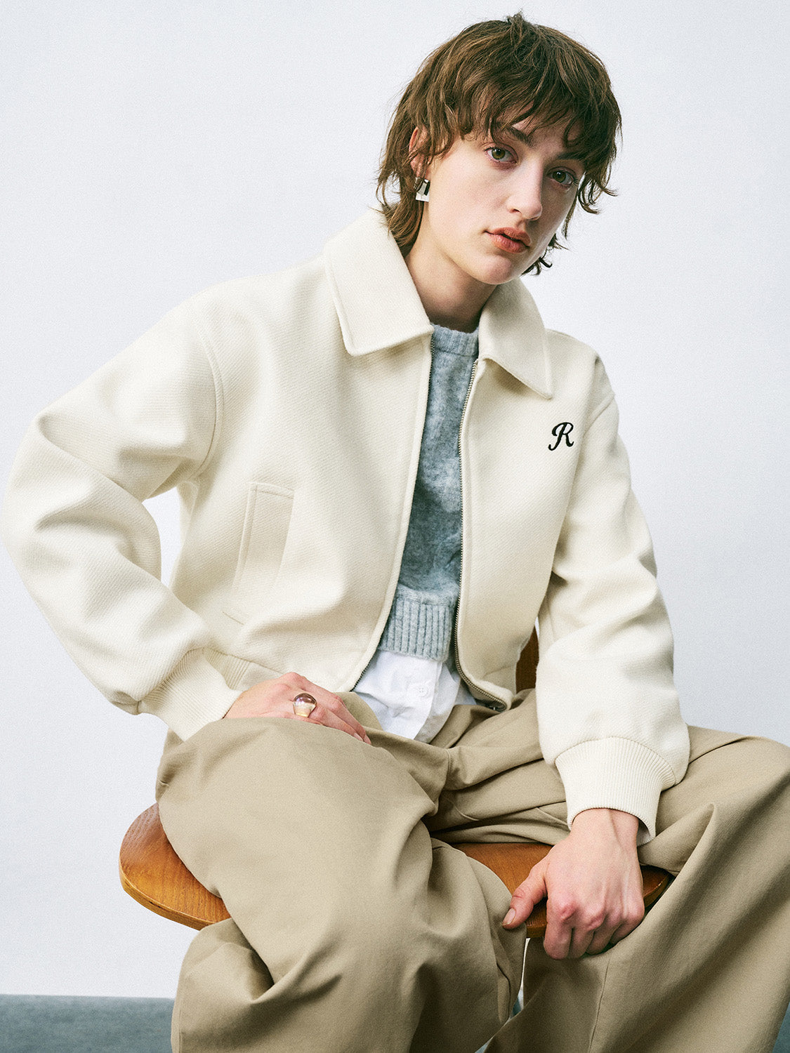 Zip Up Loose Jackets