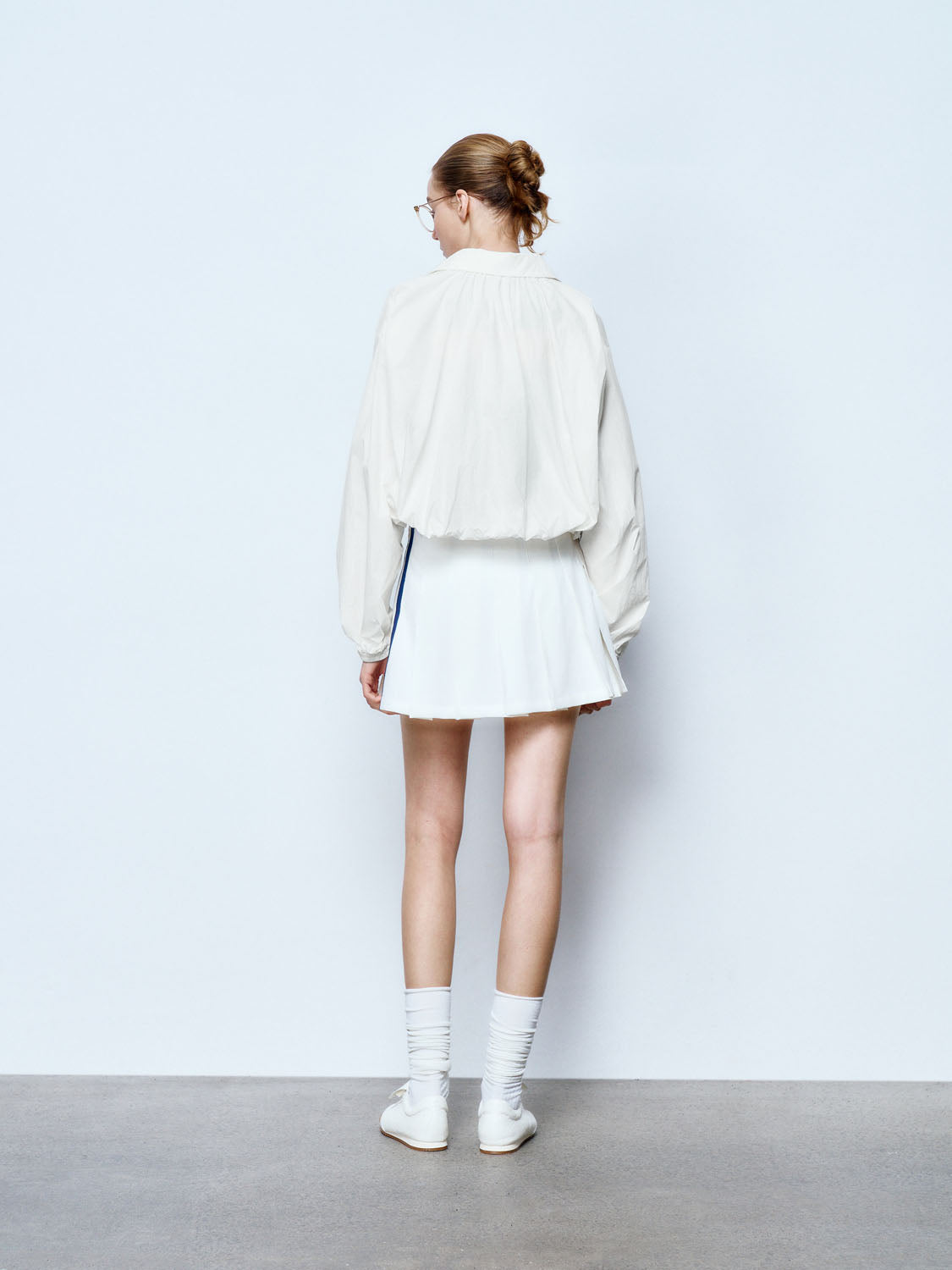 Drawstring Hem Zip Up Front Jackets