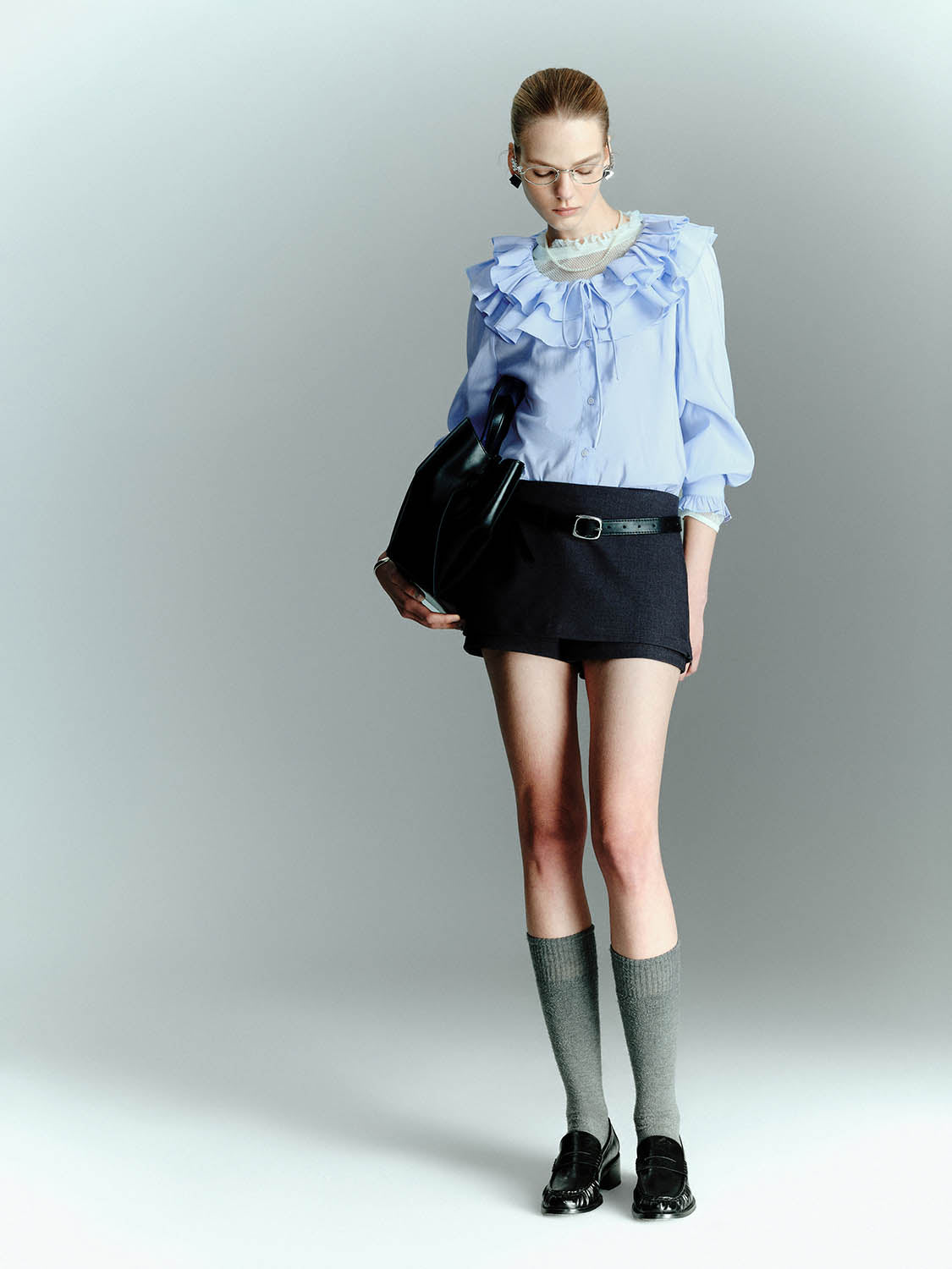 Ruffle Hem Overhead Shirts