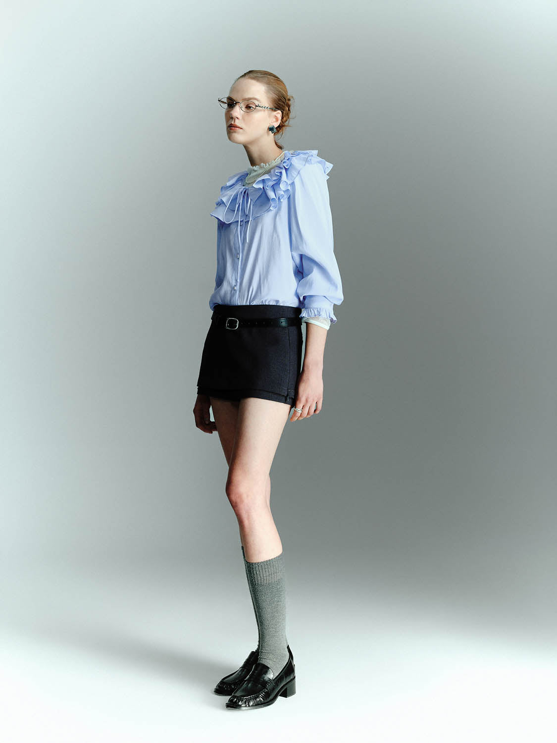Ruffle Hem Overhead Shirts