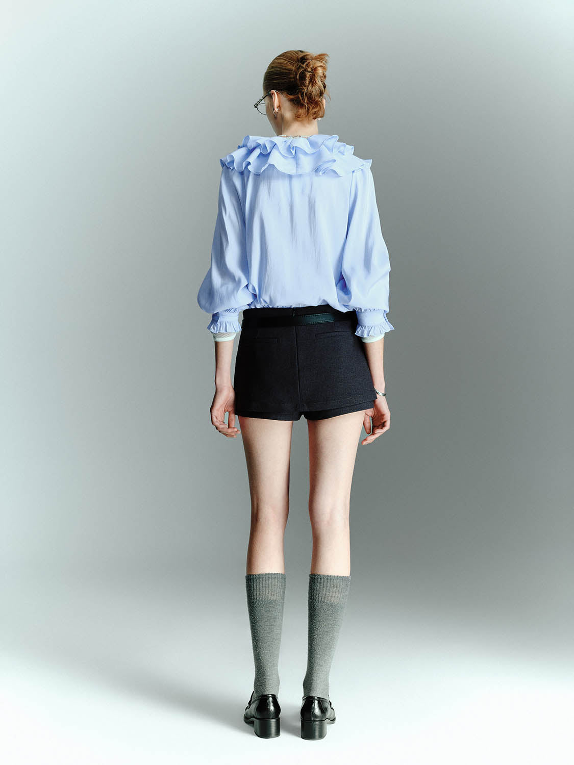 Ruffle Hem Overhead Shirts