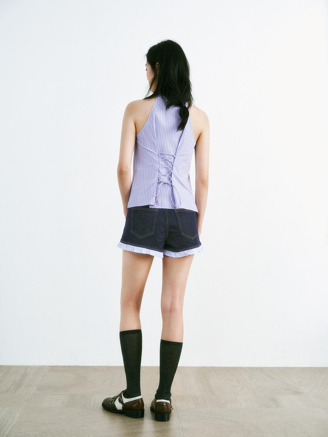 Sleeveless Striped Shirts