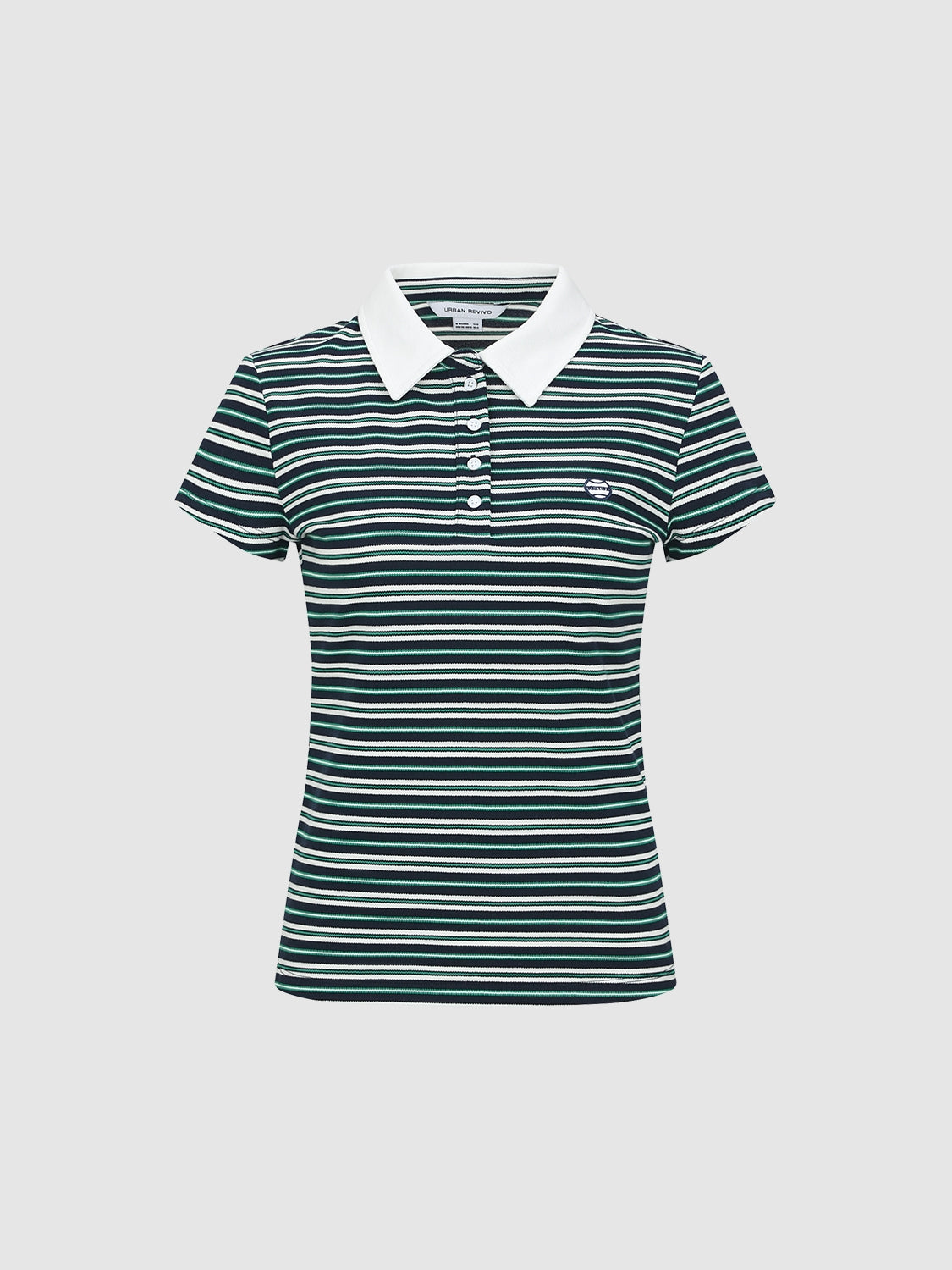 Skinny Striped Polo Shirts