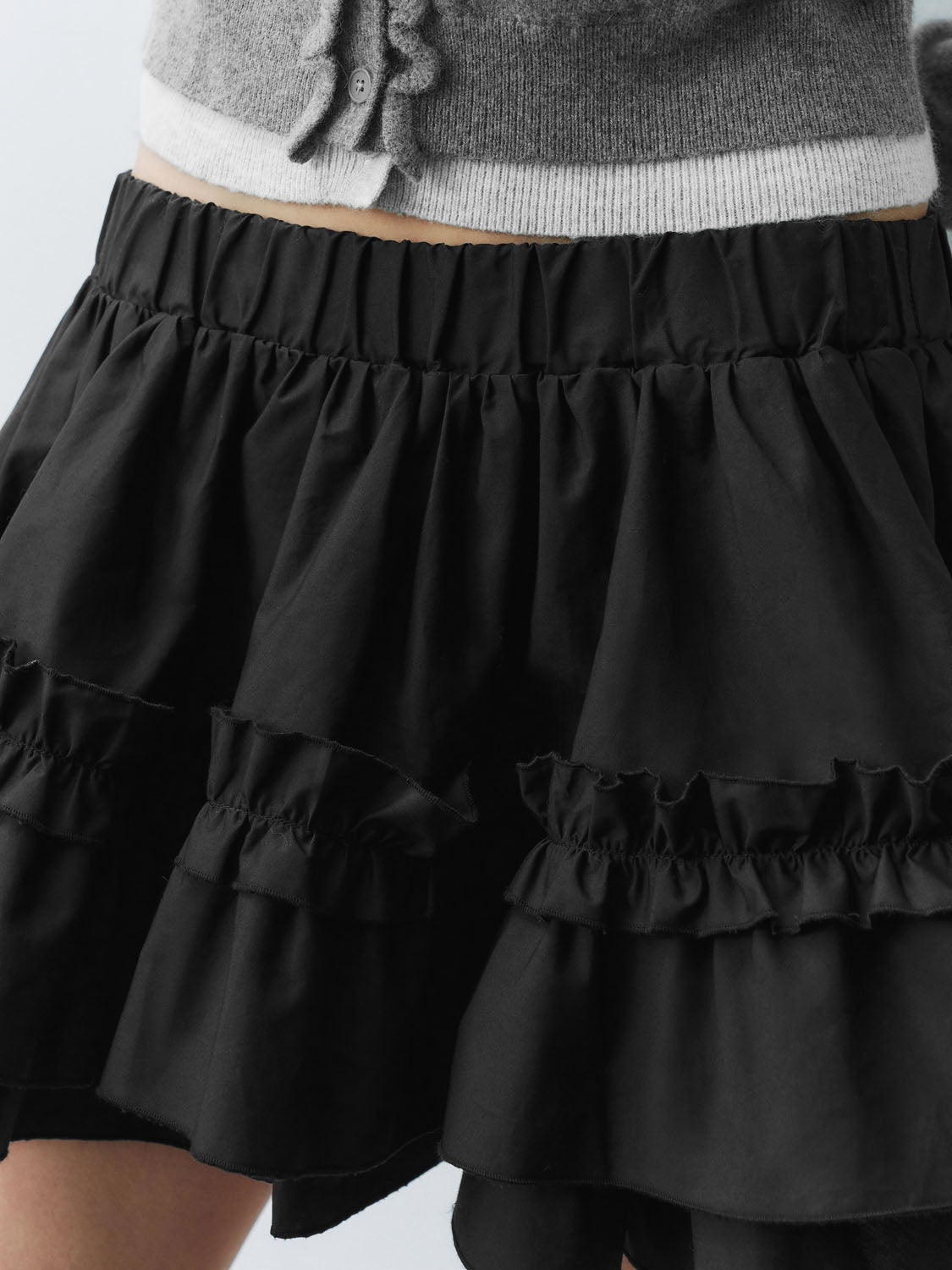 String Frill A-Line Skirts