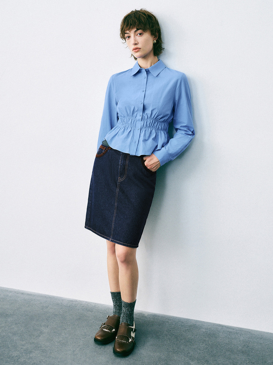 Regular Denim Skirts