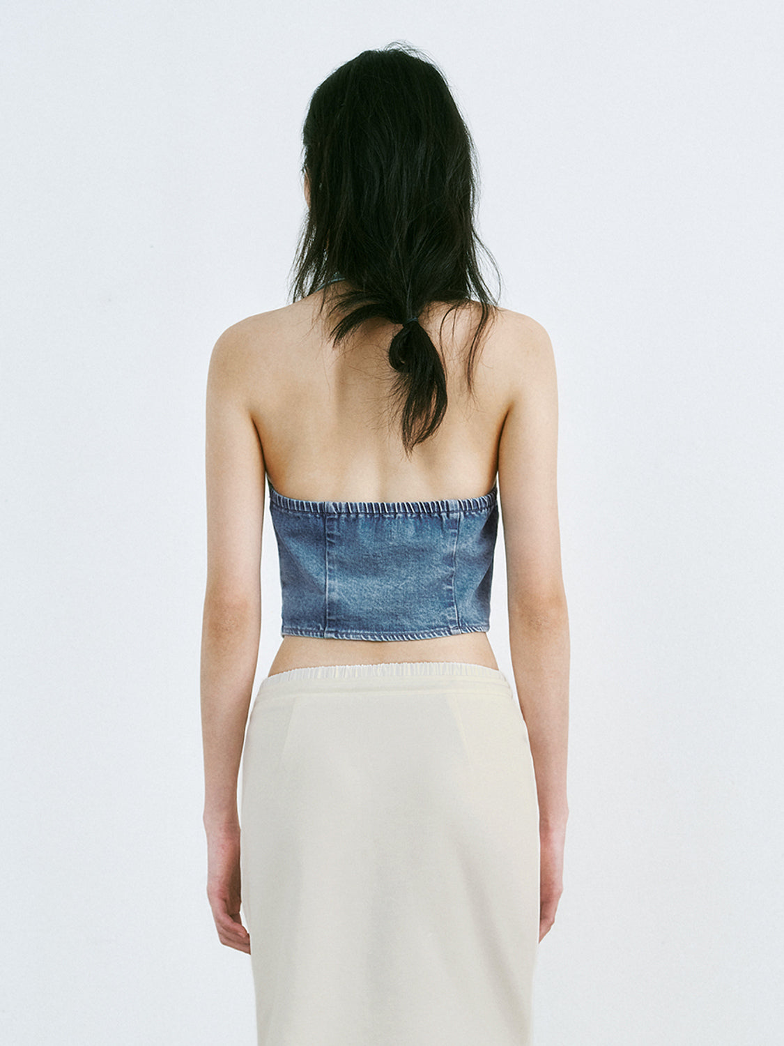 Halter Neck Denim Shirts