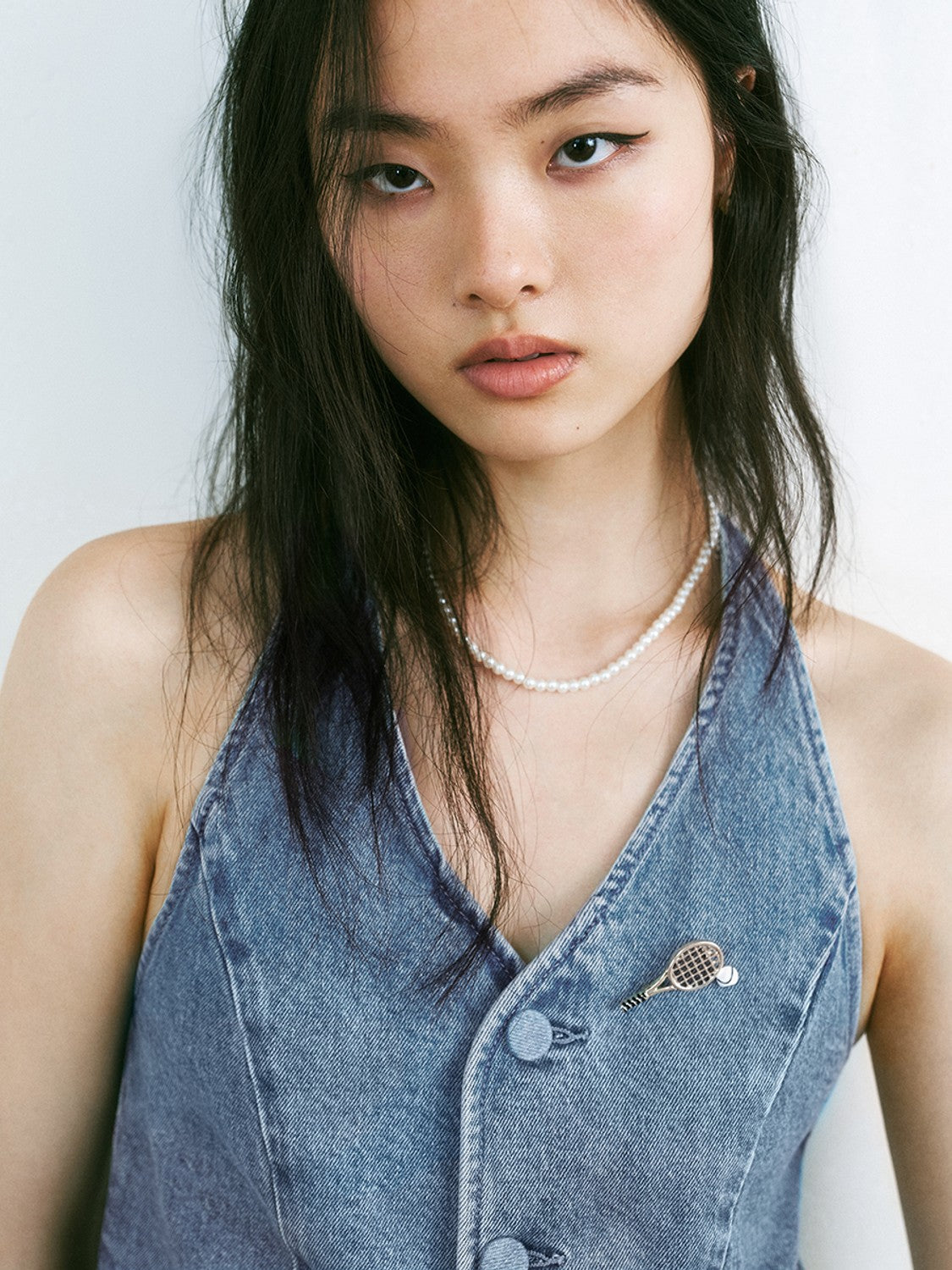 Halter Neck Denim Shirts