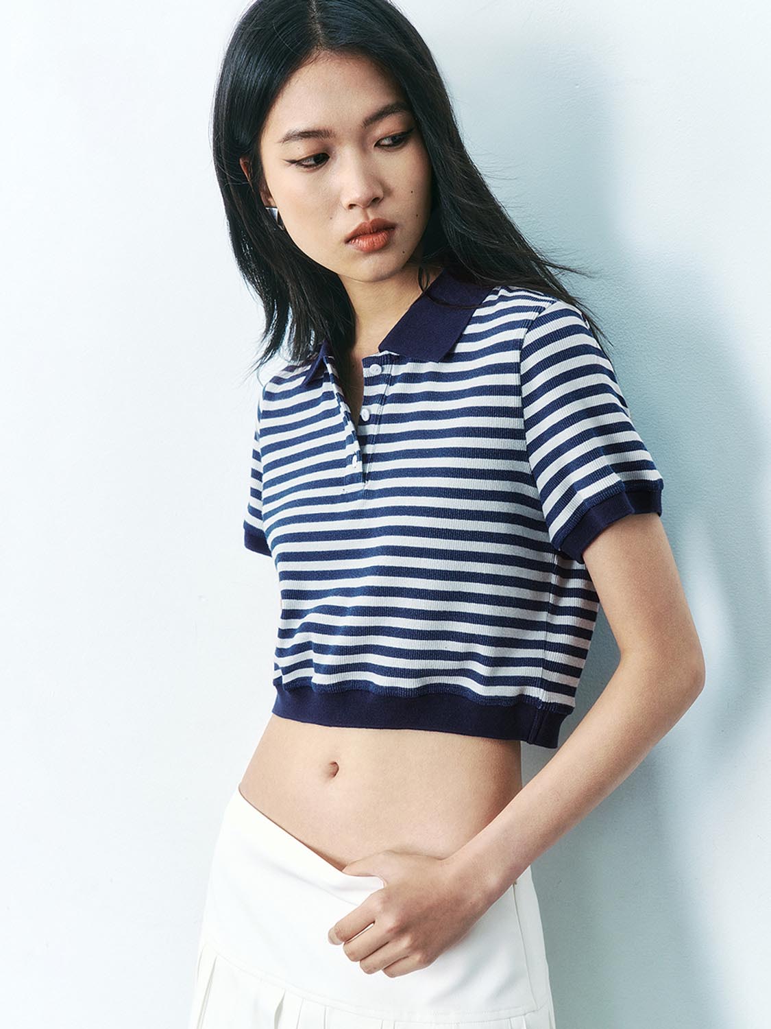 Striped Cropped T-Shirts