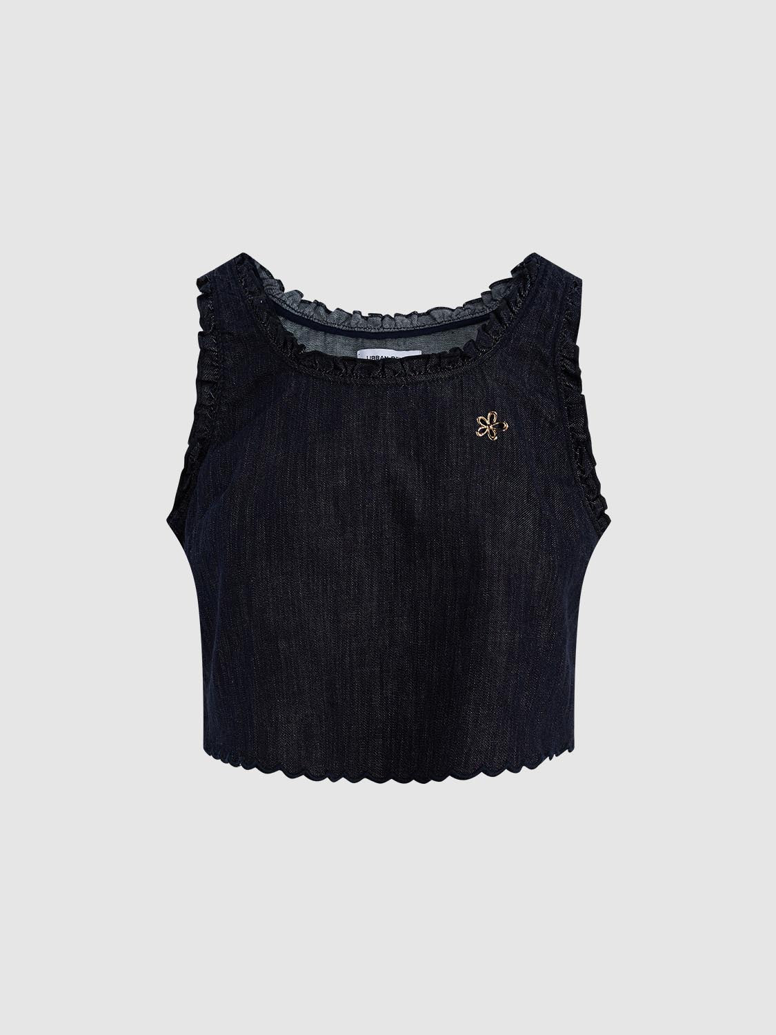 Denim Frilled Shirts
