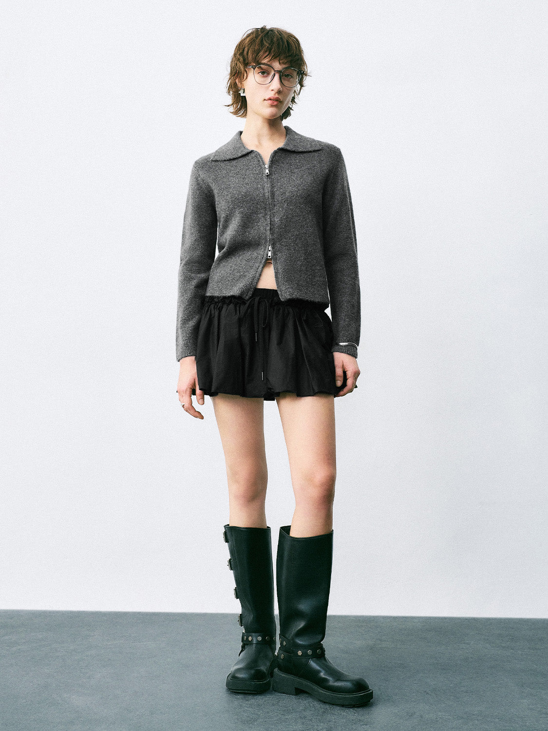 Zip Up Knitted Cardigans