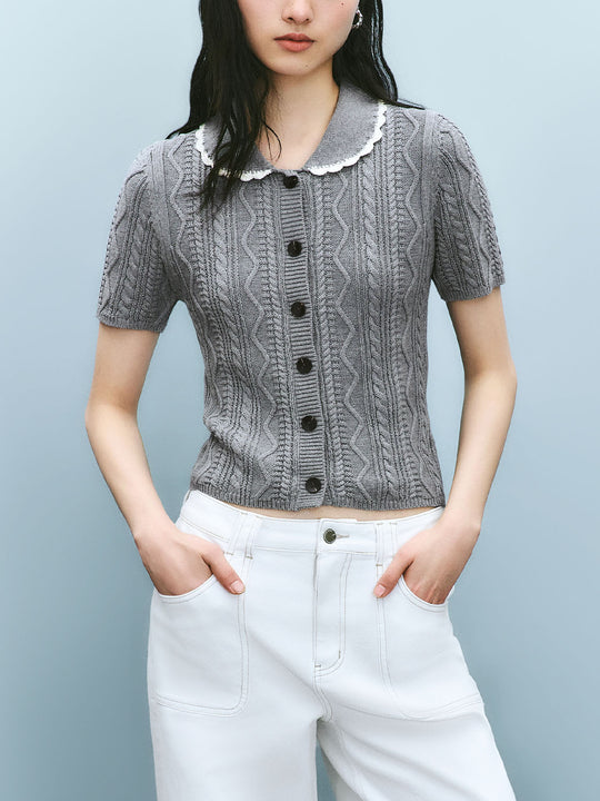 Short Sleeve Knitted T-Shirts