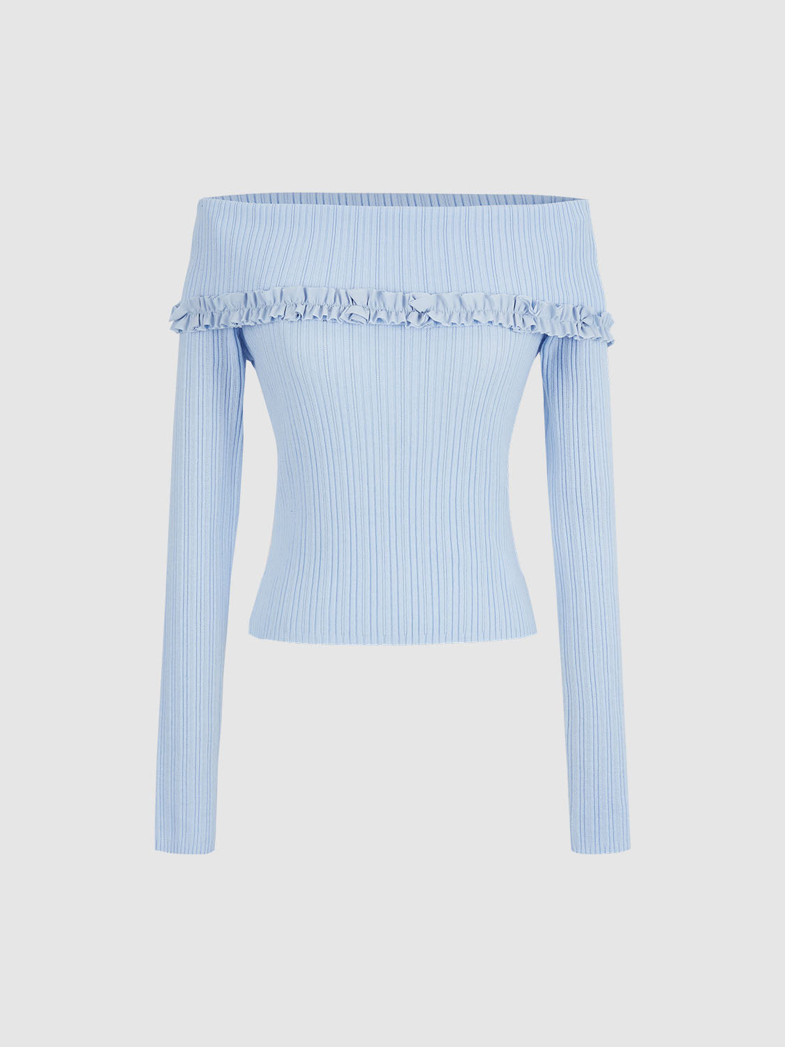One Shoulder Knitted T-Shirts