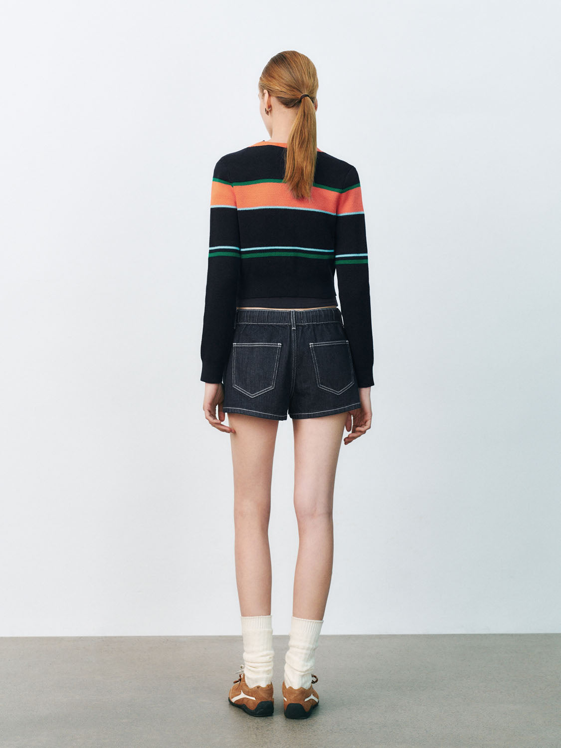 Color Block Knitted Cardigans