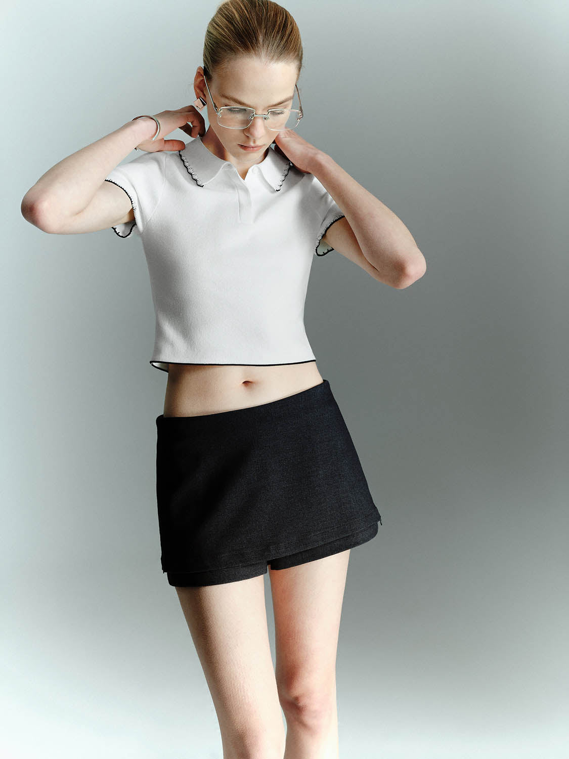 Knitted Short Sleeve T-Shirts