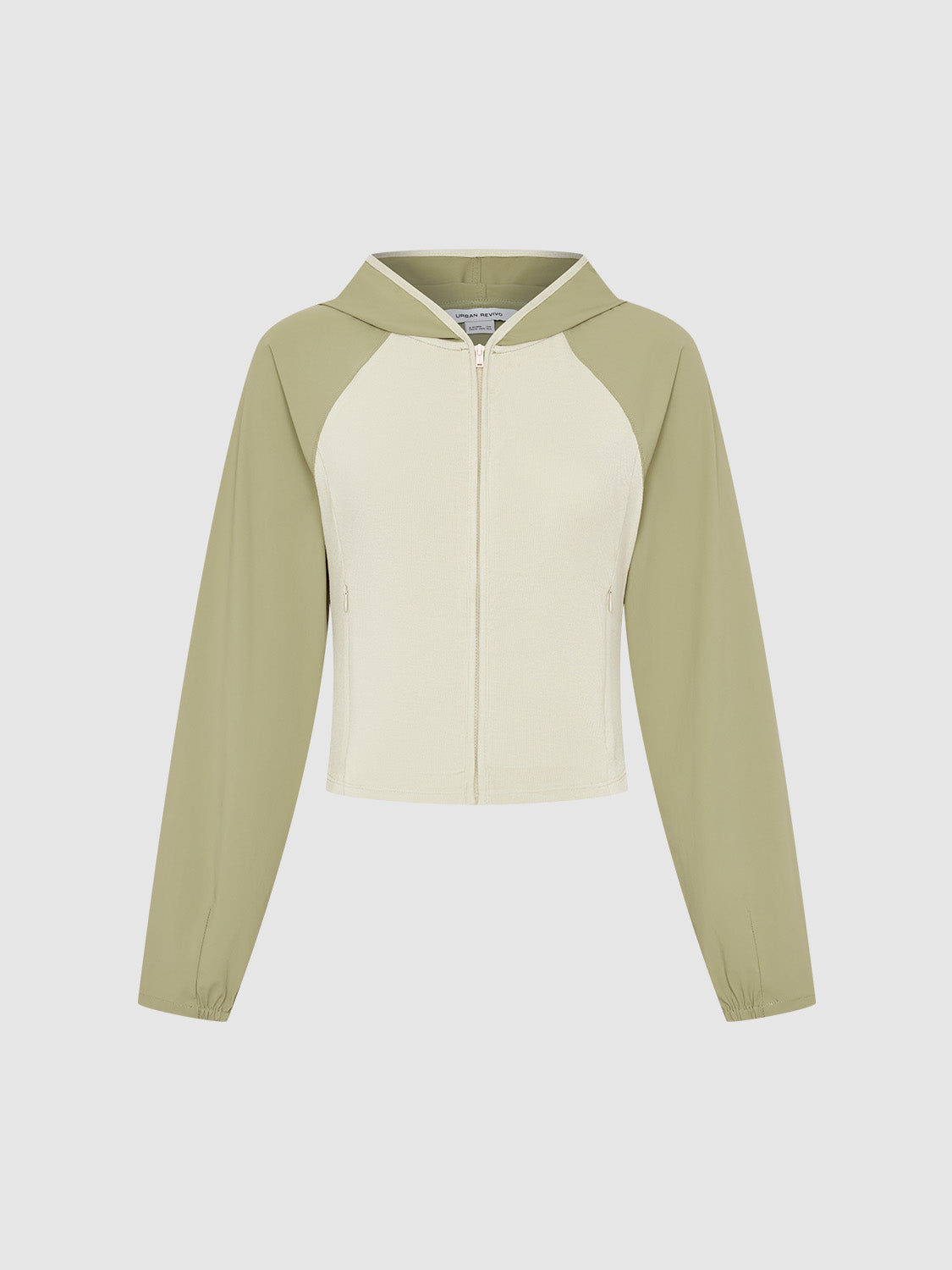 Zipper Front Hooded Skinny  Jacket