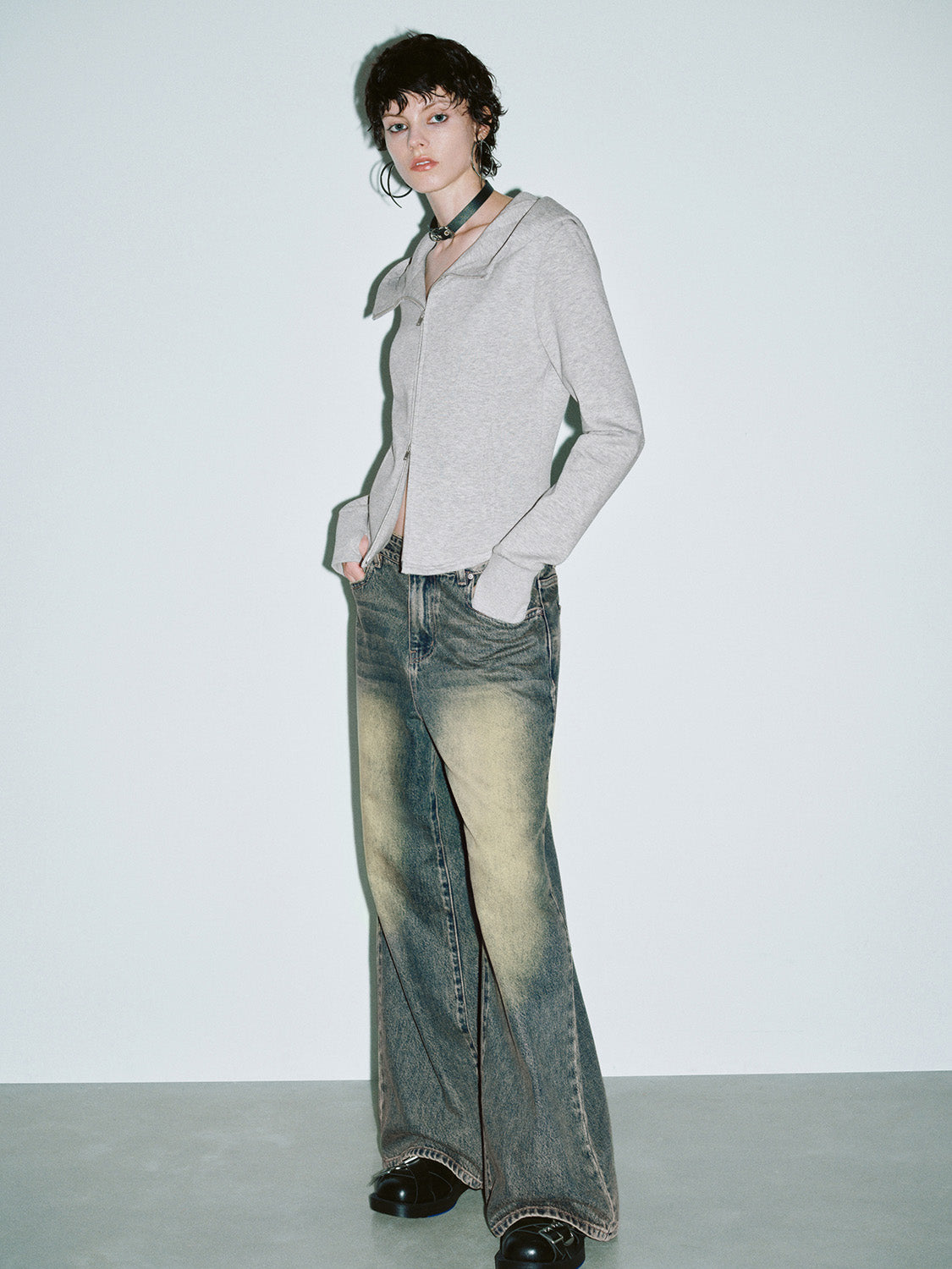 Zipper Front Skinny Jacket