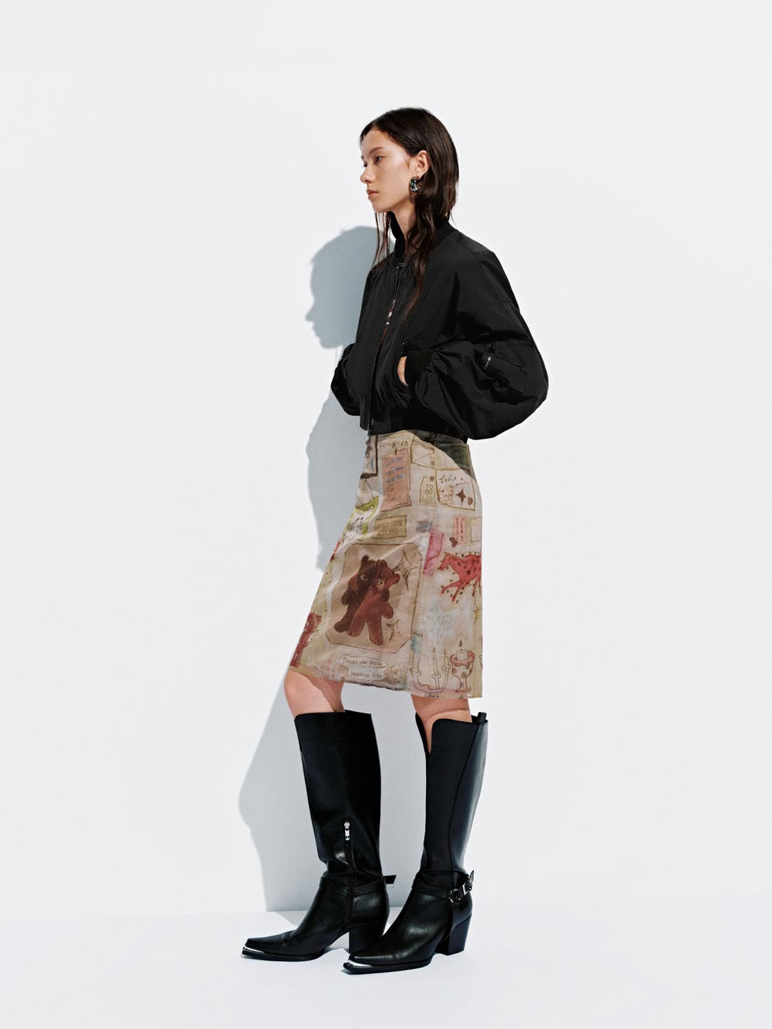 Balloon Sleeve Bomber Jackets