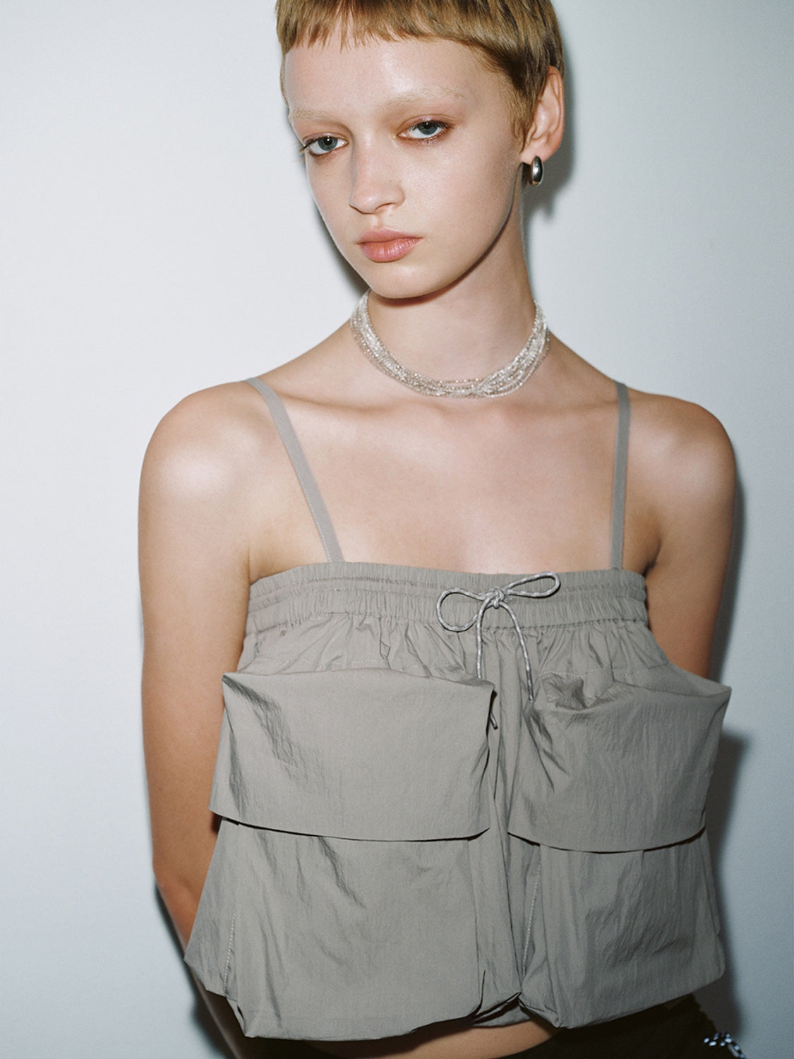 Flap Pocket Cami Tops