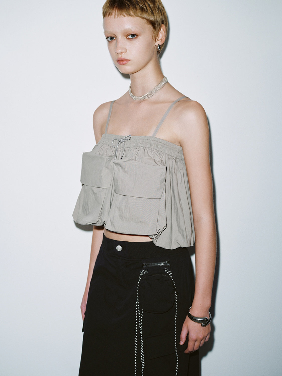 Flap Pocket Cami Tops