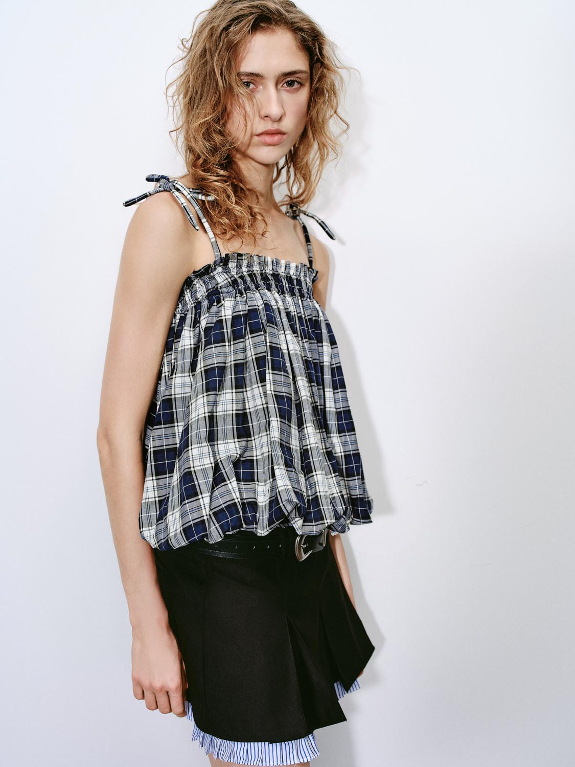 Plaid Cami Tops