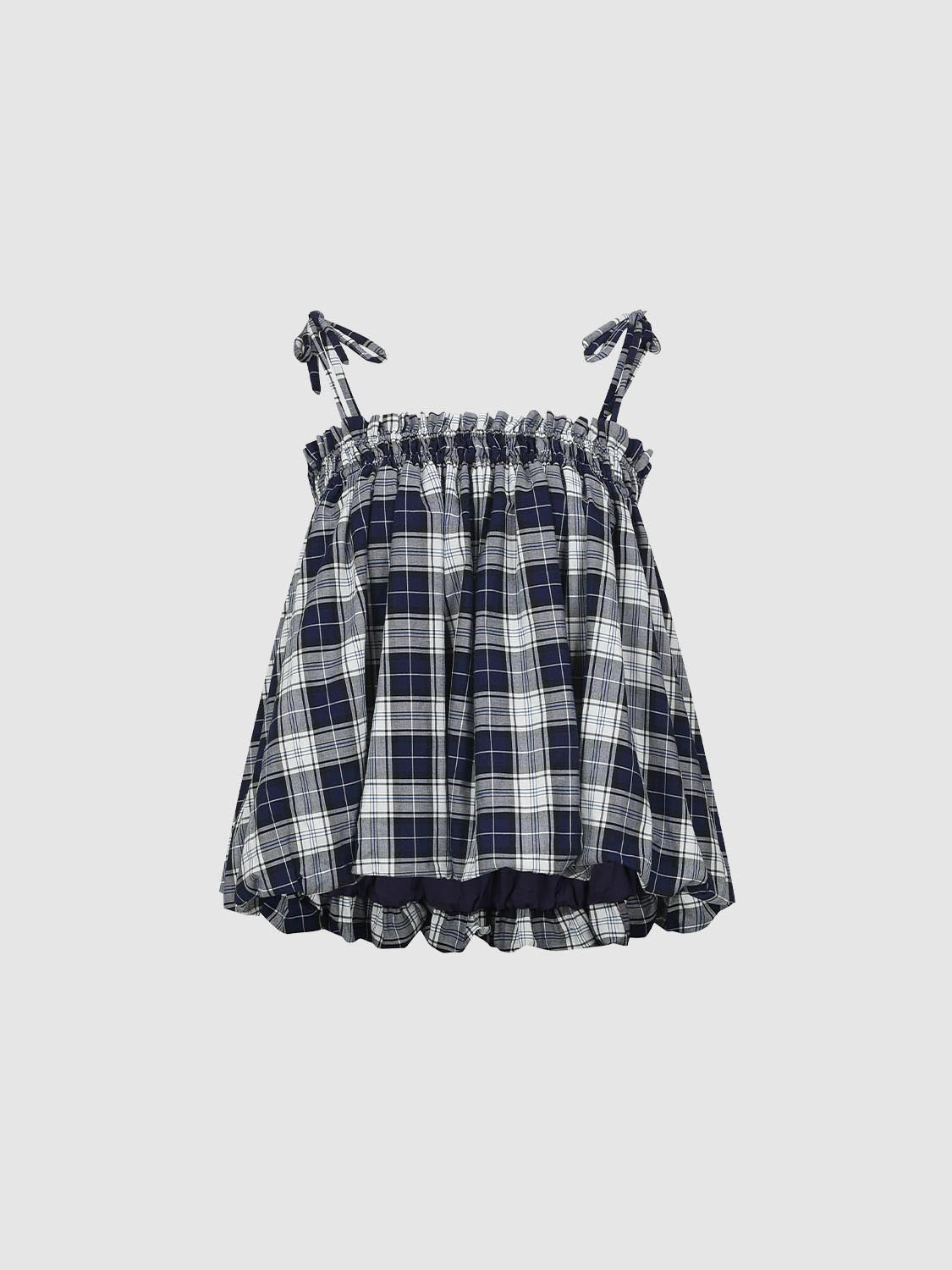 Plaid Cami Tops